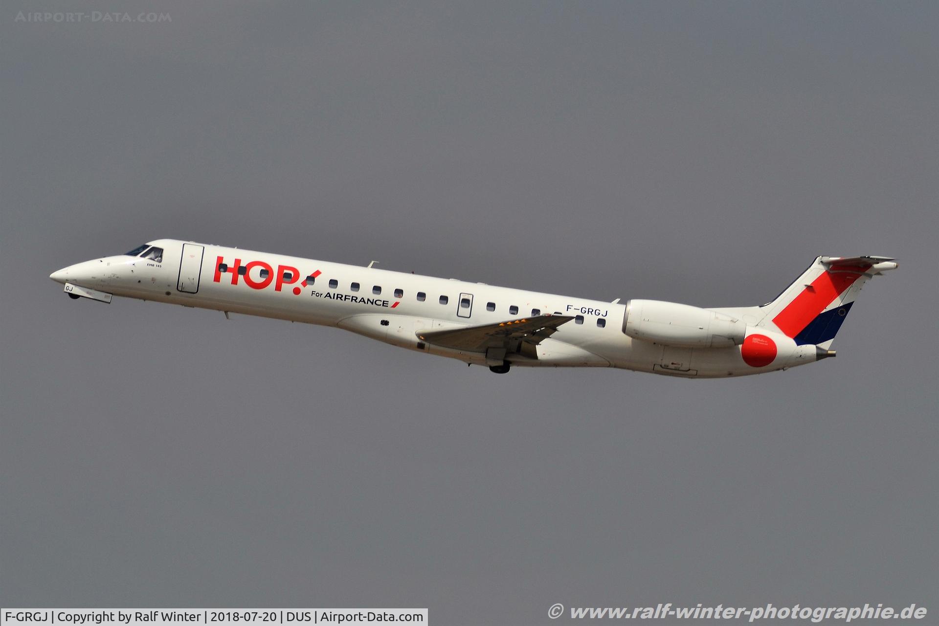 F-GRGJ, 1999 Embraer EMB-145EU (ERJ-145EU) C/N 145297, Embraer ERJ-145EP - A5 HOP HOP! opby RAE Regional CAE - 145297 - F-GRGJ - 20.07.2018 - DUS