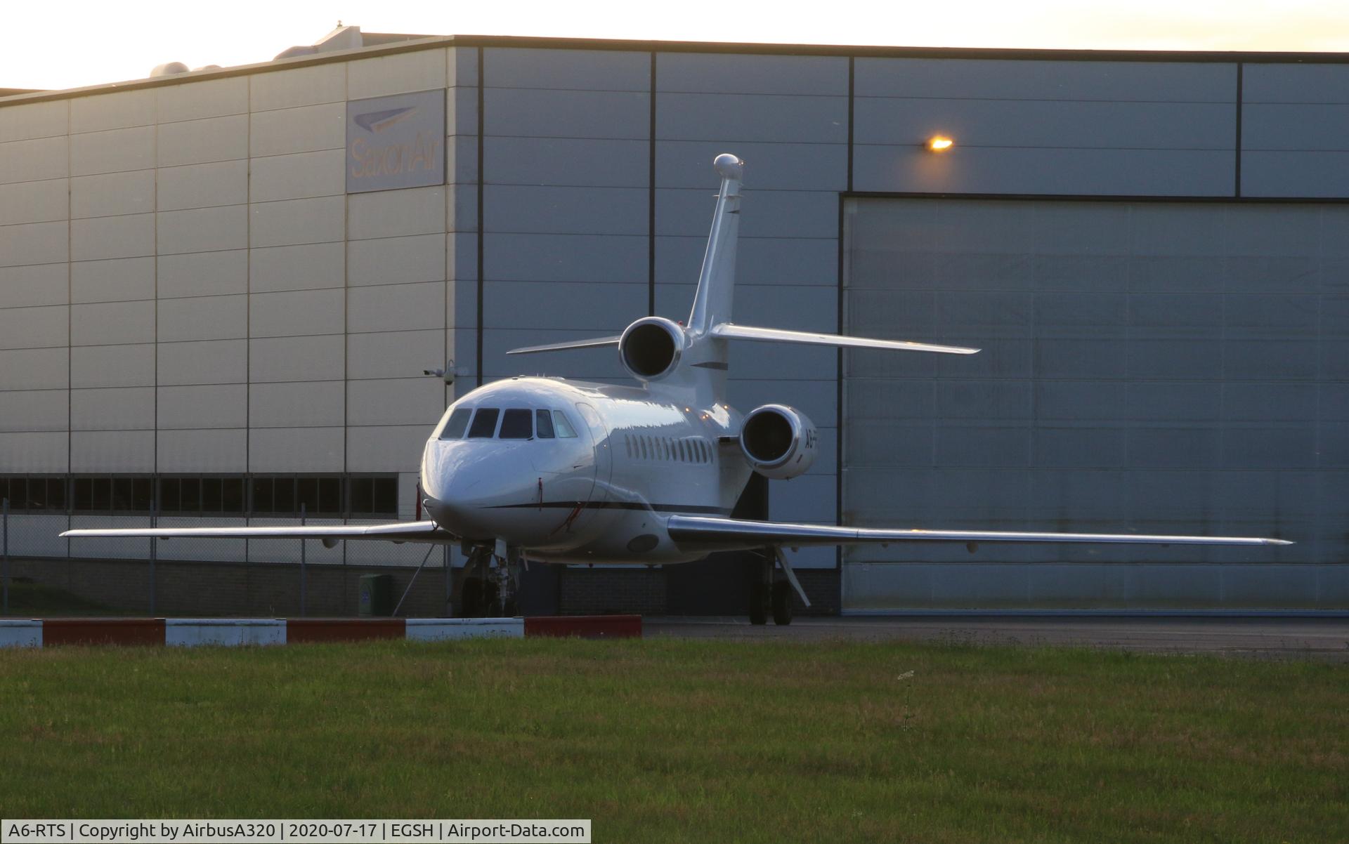 A6-RTS, 2005 Dassault Falcon 900DX C/N 601, Parked on the Saxon ramp