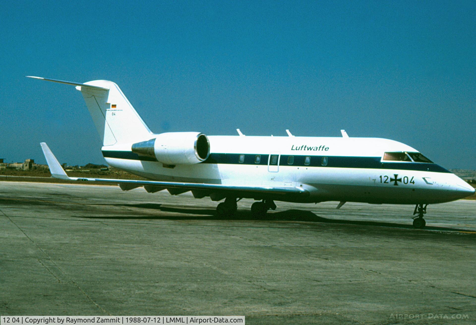 12 04, 1985 Canadair Challenger 601 (CL-600-2A12) C/N 3049, Canadair Challenger 601 1204 German Air Force