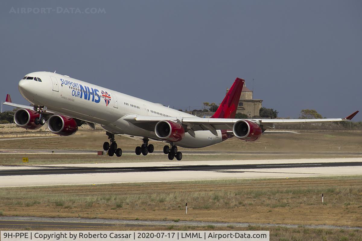 9H-PPE, 2006 Airbus A340-642 C/N 787, Runway 31