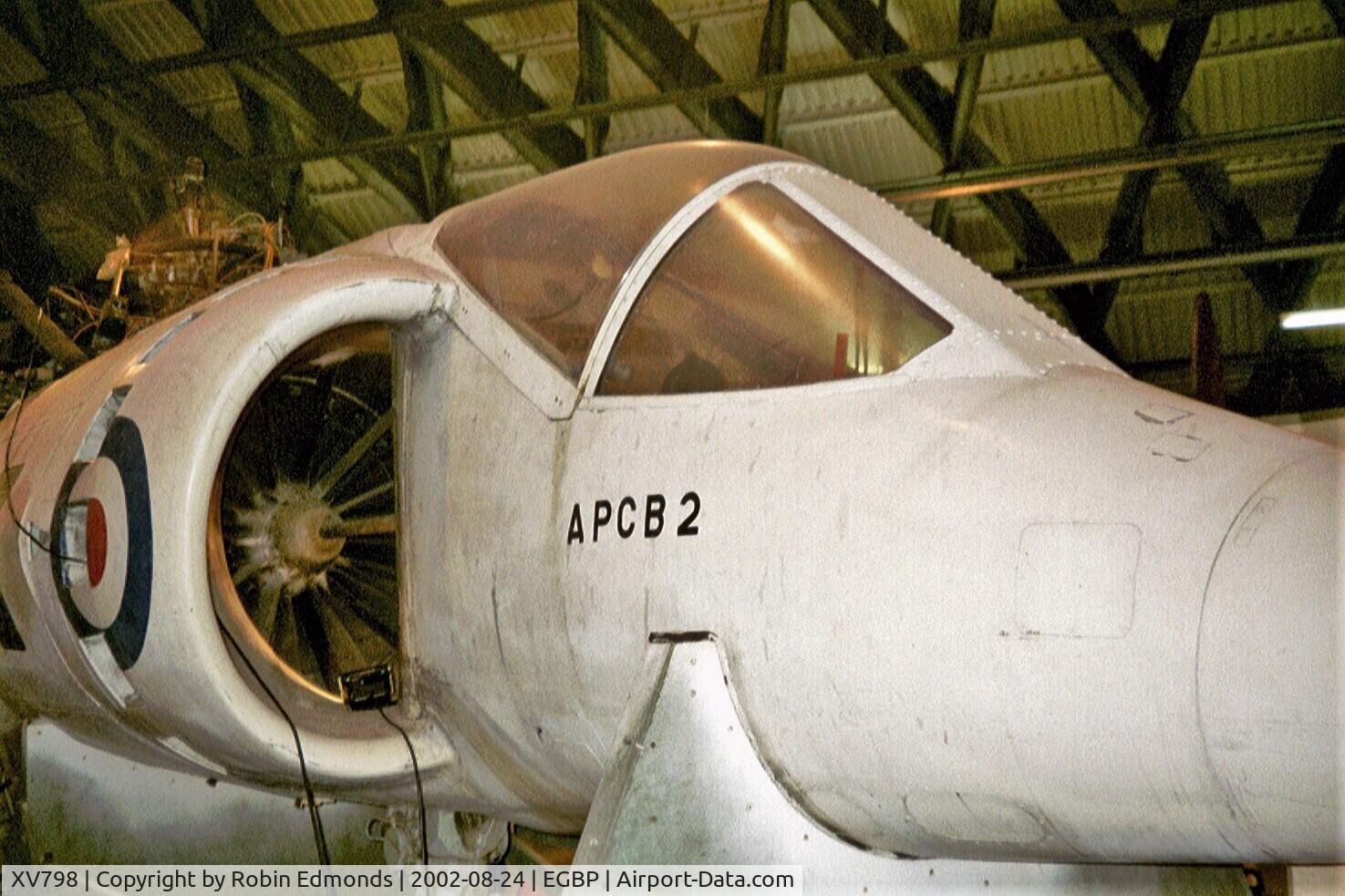 XV798, 1970 Hawker Siddeley Harrier GR.1 C/N 712048, Gloucester Aviation Museum. Kemble Cotswold airfield.