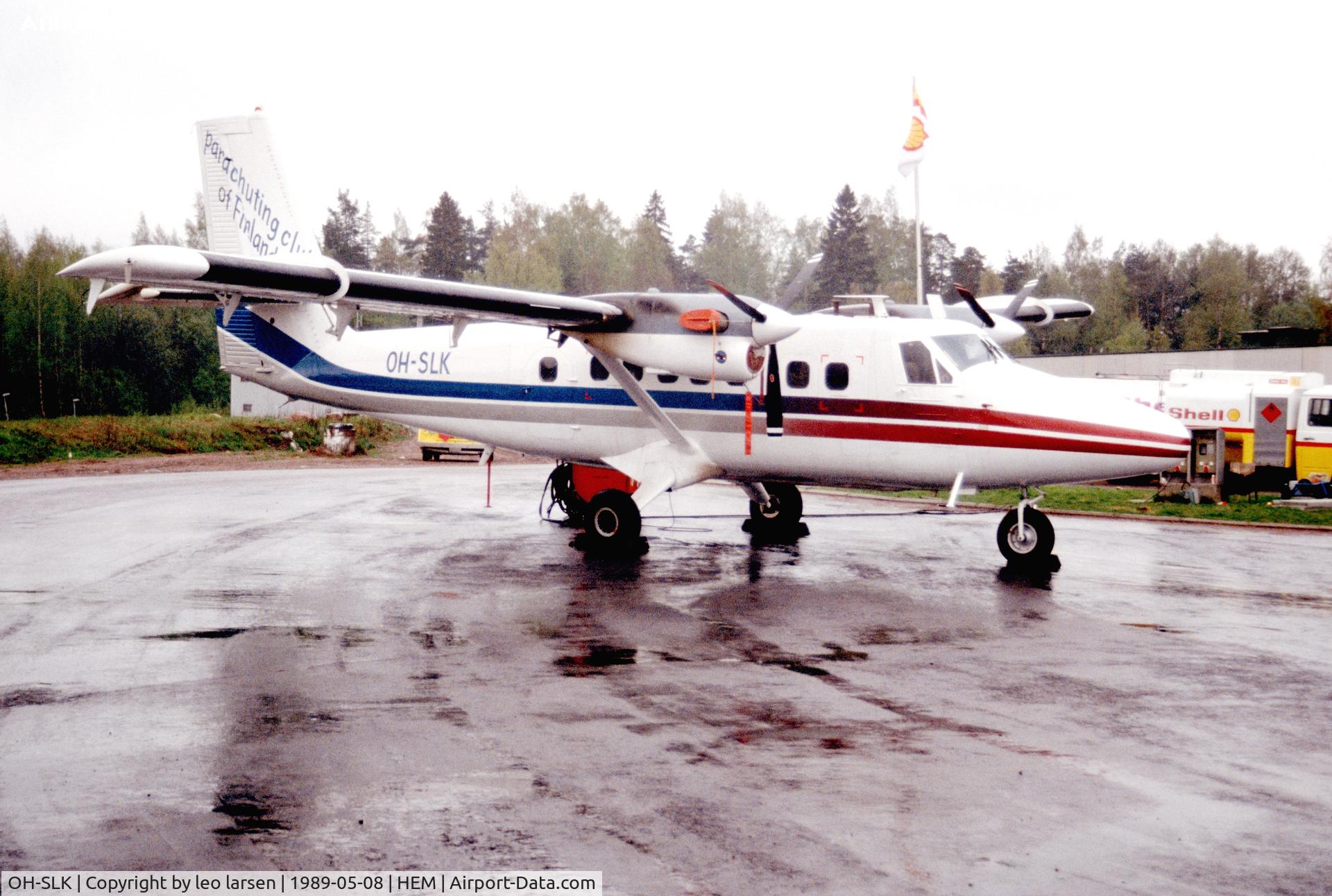 OH-SLK, 1969 De Havilland Canada DHC-6 Twin Otter 300 C/N 260, Malmi 8.5.1989