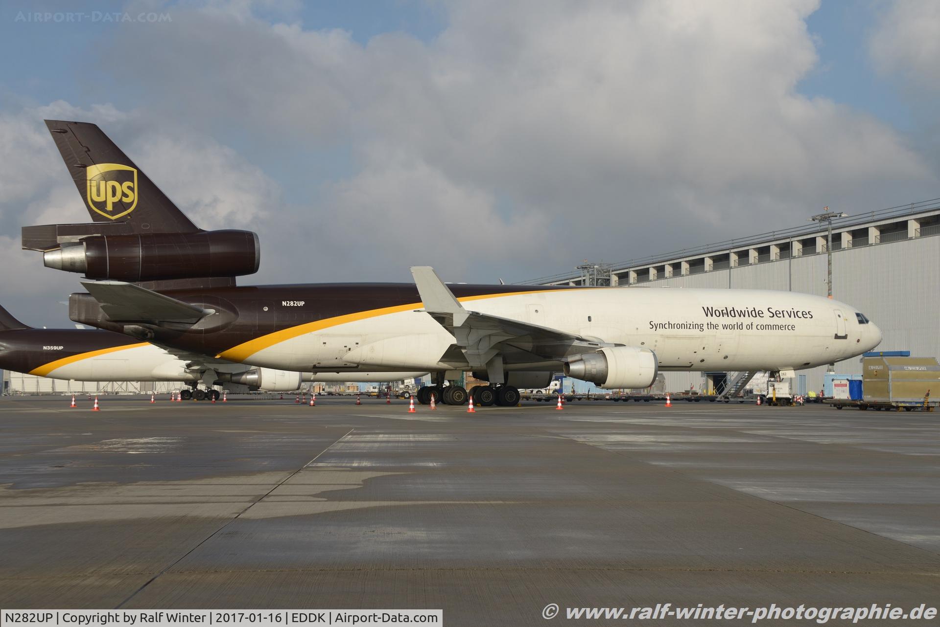 N282UP, 1991 McDonnell Douglas MD-11F C/N 48452, McDonnel Douglas MD-11F - 5X UPS United Parcel Service - 48452 - N282UP - 16.01.2017 - CGN