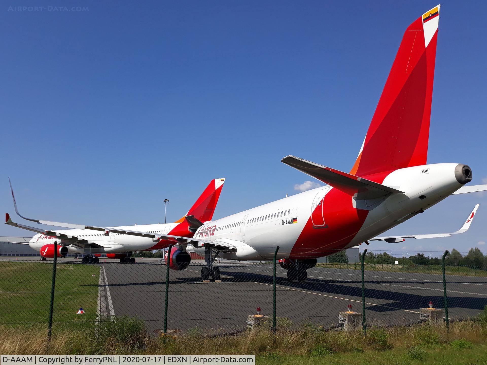 D-AAAM, 2014 Airbus A321-231 C/N 6294, ex Avianca A321 stored with 3 other aircraft in Cusxhafen