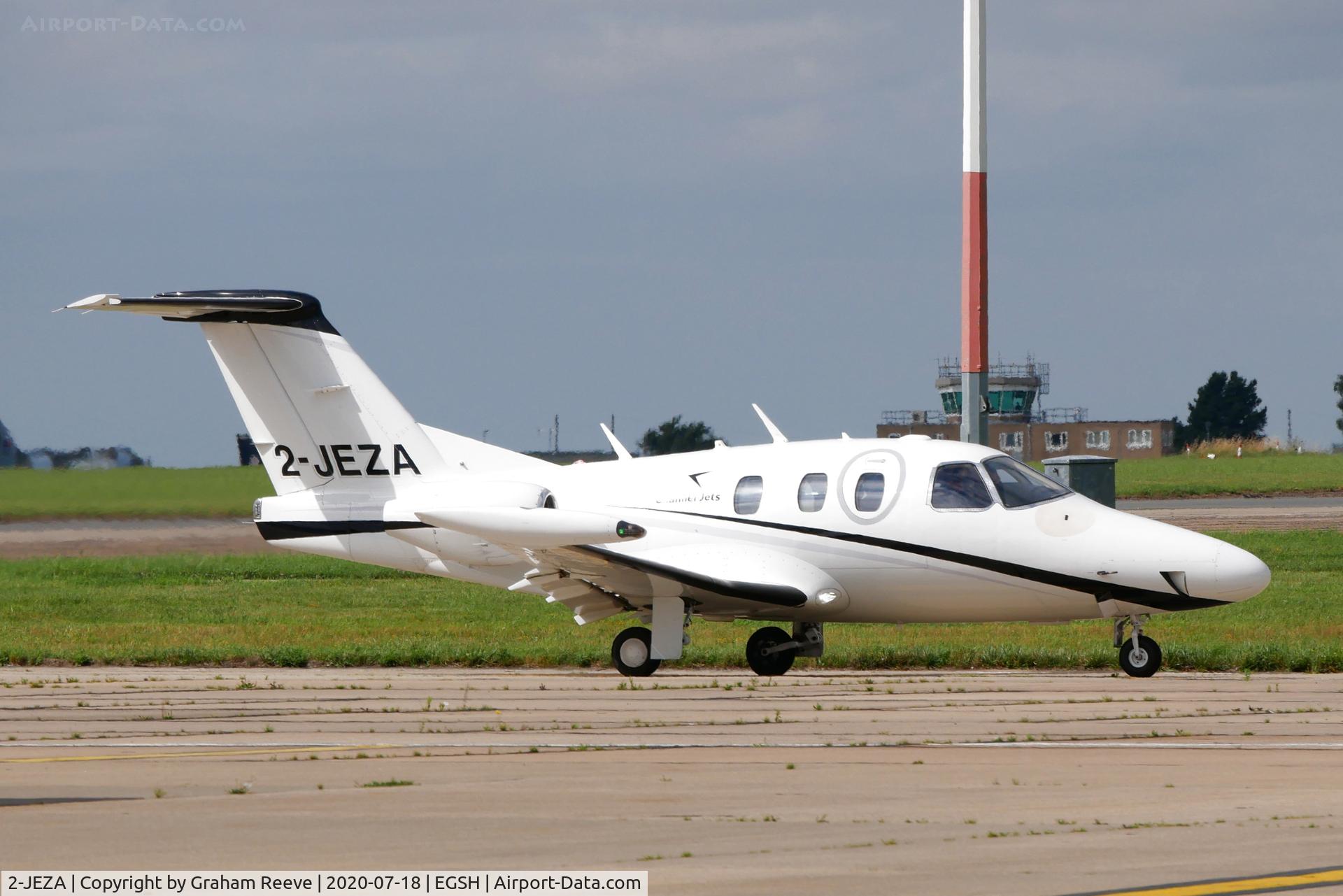 2-JEZA, 2007 Eclipse Aviation Corp EA500 C/N 000031, Departing from Norwich.