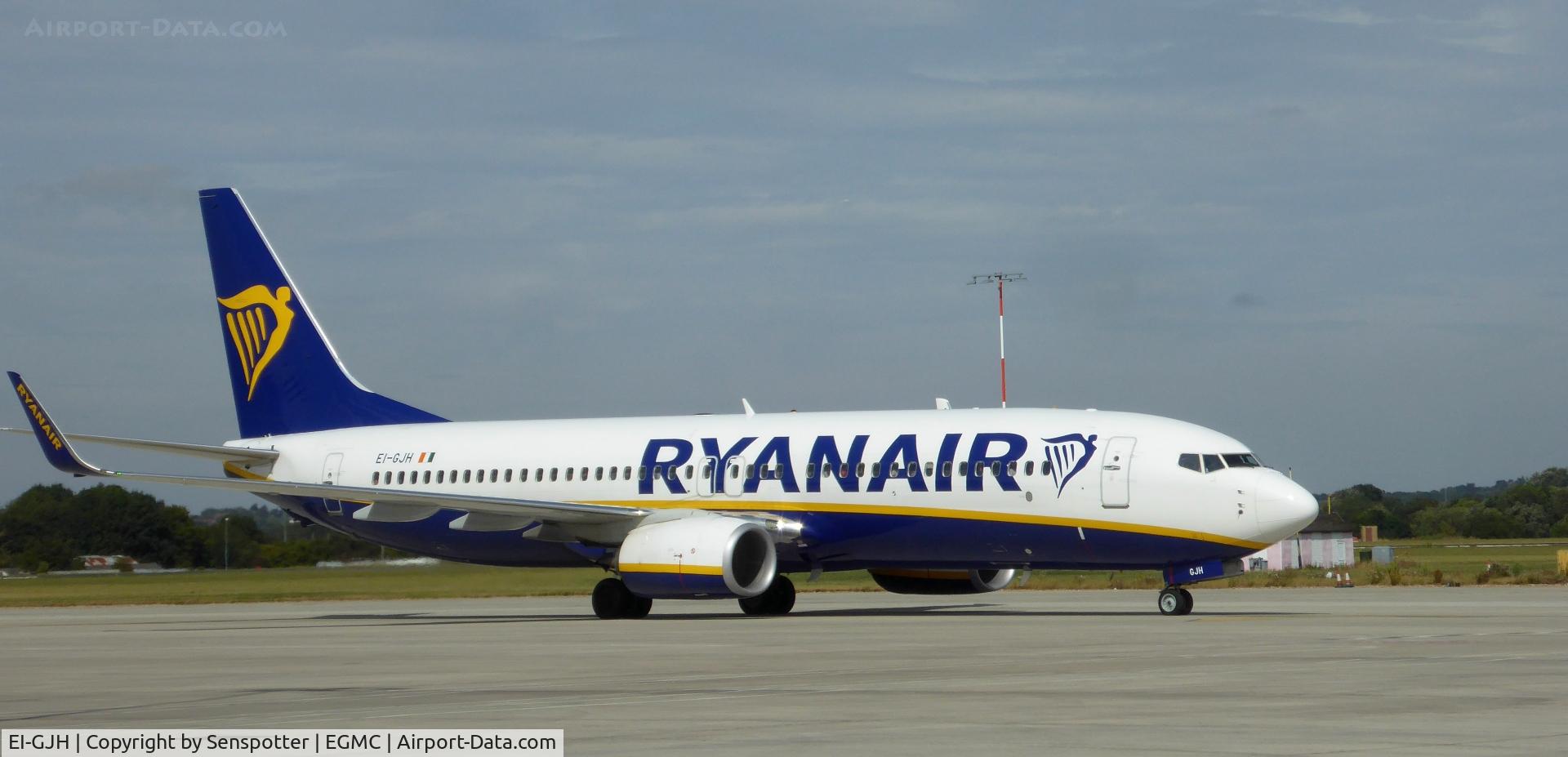 EI-GJH, 2018 Boeing 737-800 C/N 44830, Boeing737-8AS EI-GJH Ryanair at Southend Airport (SEN)