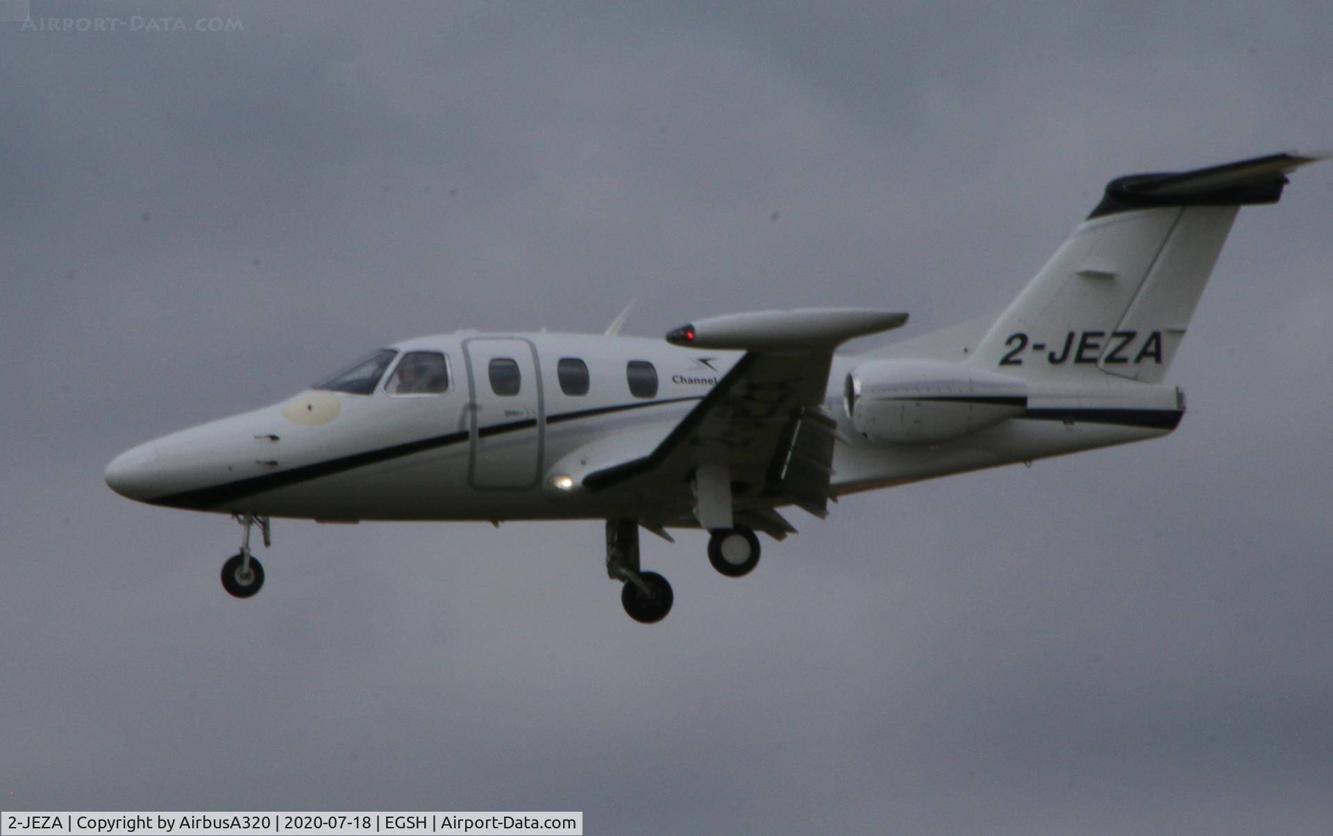 2-JEZA, 2007 Eclipse Aviation Corp EA500 C/N 000031, Seen arriving at Norwich