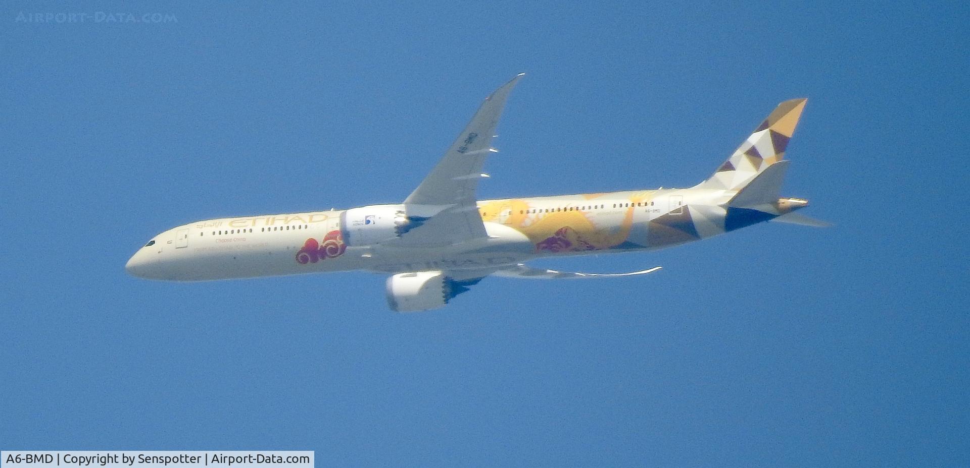A6-BMD, 2018 Boeing 787-10 Dreamliner Dreamliner C/N 60758, Boeing 787-10 Dreamliner A6-BMD Etihad Airways flying to Heathrow