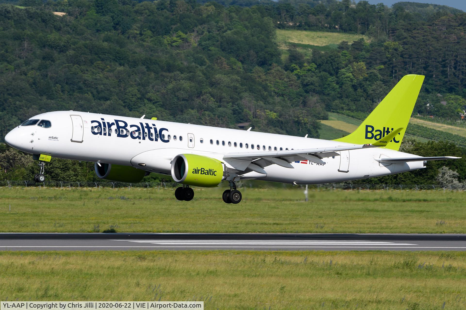 YL-AAP, 2019 Airbus A220-300 C/N 55051, airBaltic