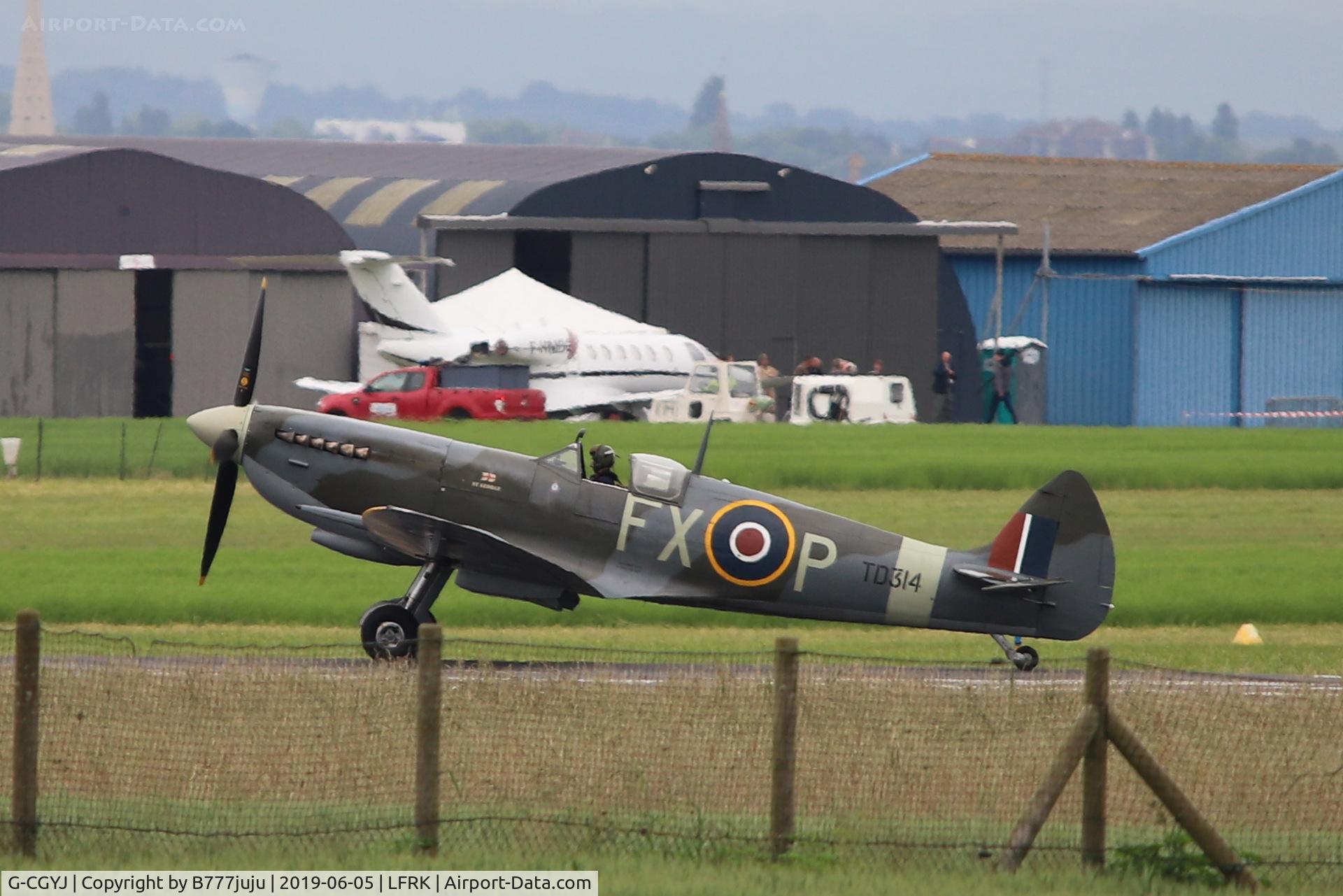 G-CGYJ, 1944 Supermarine Spitfire HFIX  (Mark IXe) C/N CBAF 10492, for 75 D-Day anniversary