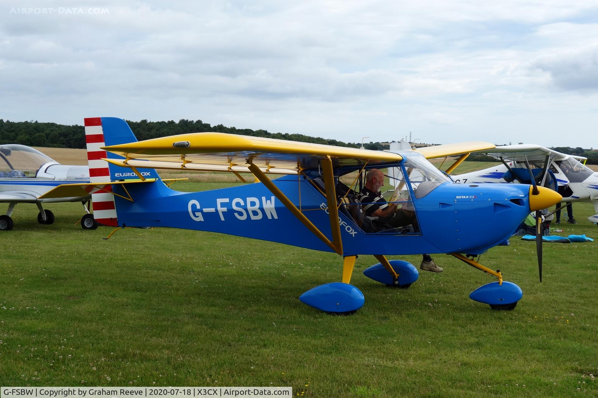 G-FSBW, 2015 Aeropro Eurofox 912S C/N BMAA/HB/678, Parked at Northrepps.