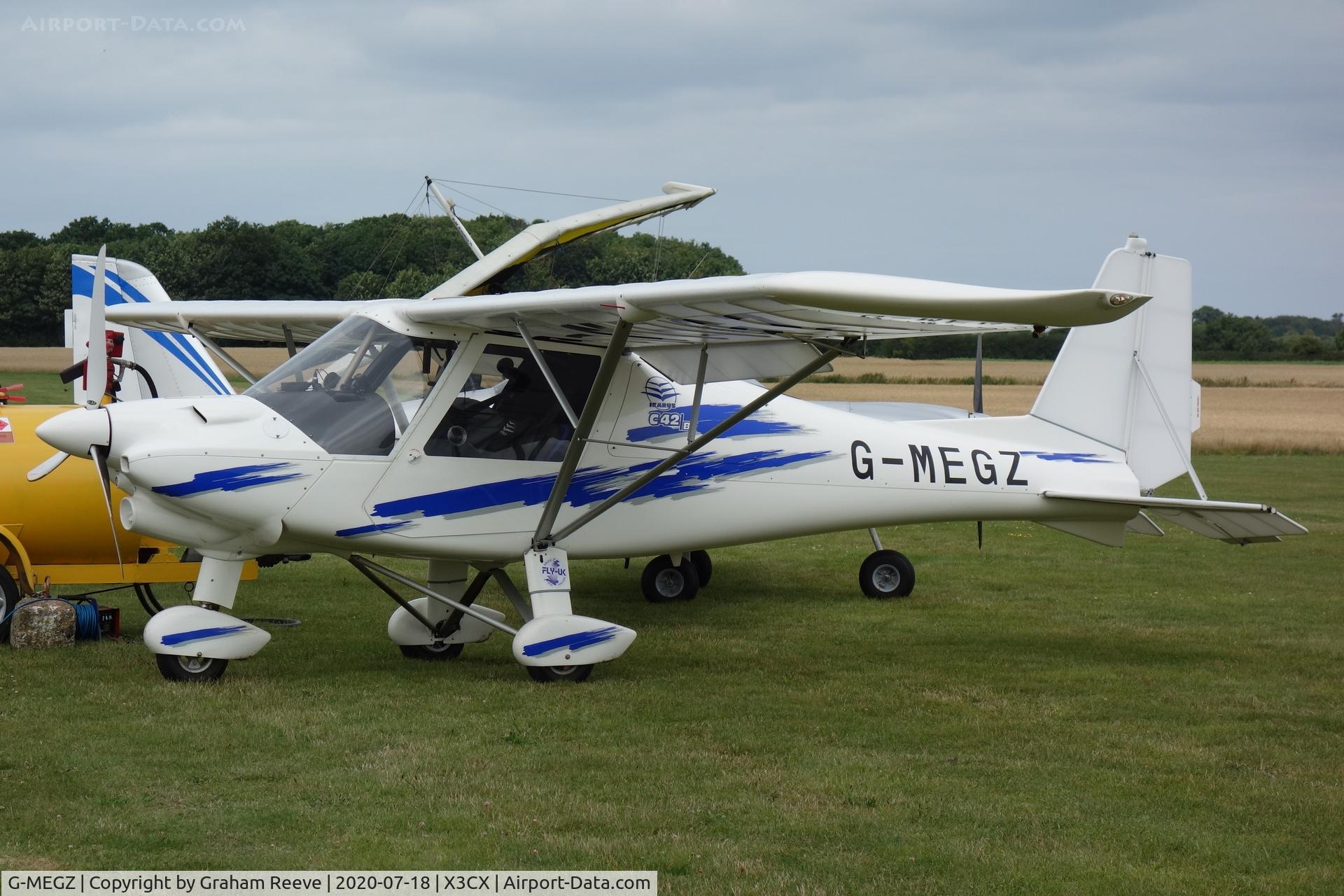 G-MEGZ, 2013 Comco Ikarus C42 FB100 Bravo C/N 1311-7286, Parked at Northrepps.