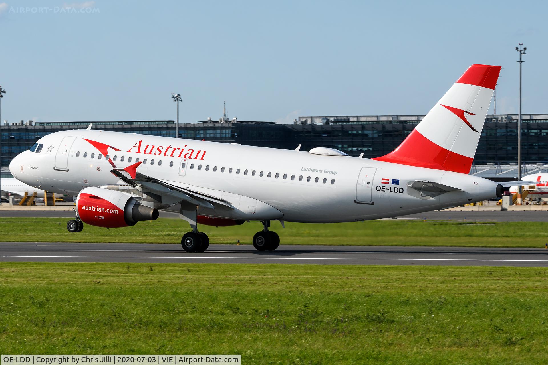 OE-LDD, 2005 Airbus A319-112 C/N 2416, Austrian Airlines
