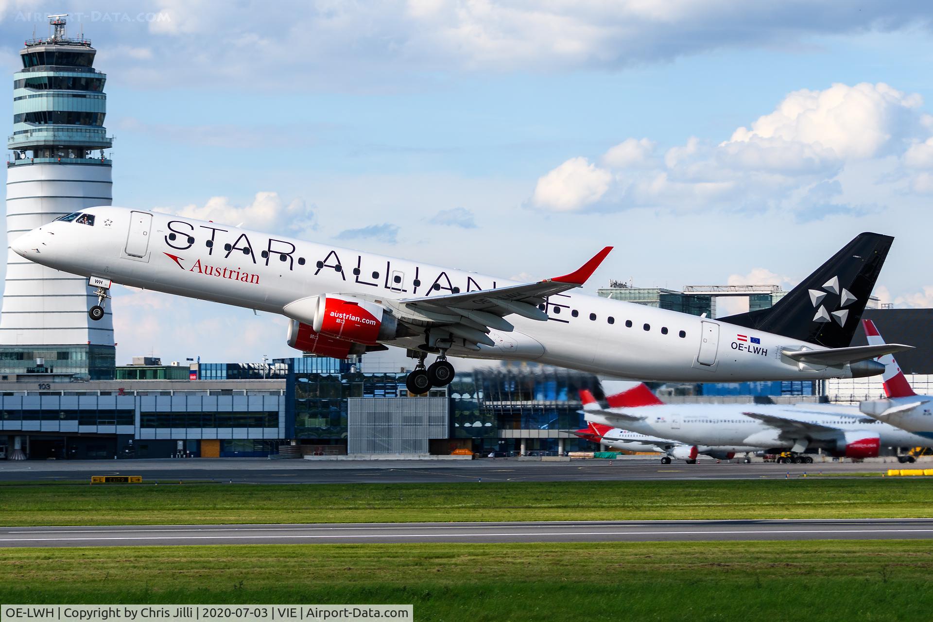 OE-LWH, 2011 Embraer 195LR (ERJ-190-200LR) C/N 19000486, Austrian Airlines