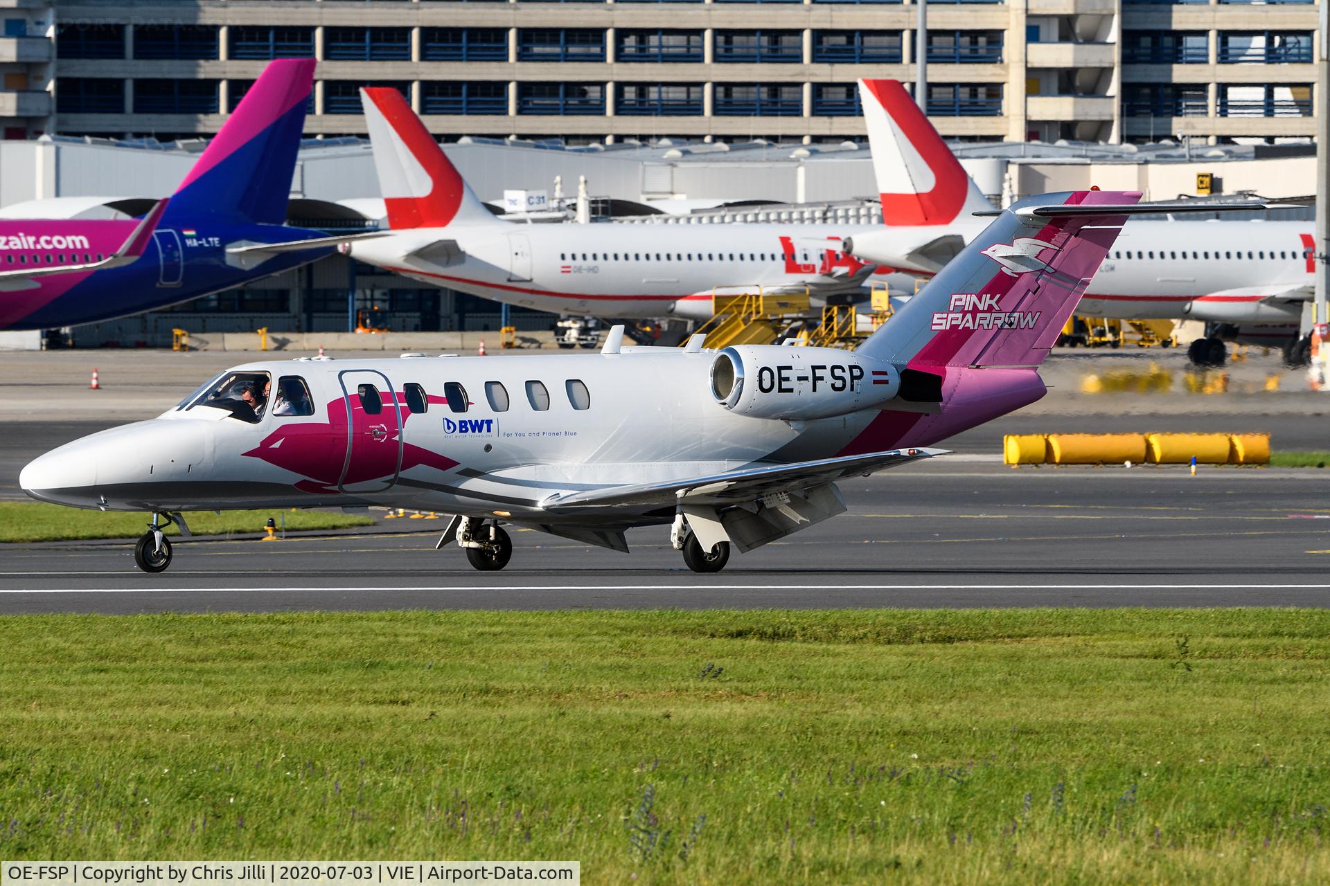 OE-FSP, 2003 Cessna 525A CitationJet CJ2 C/N 525A-0151, Pink Sparrow