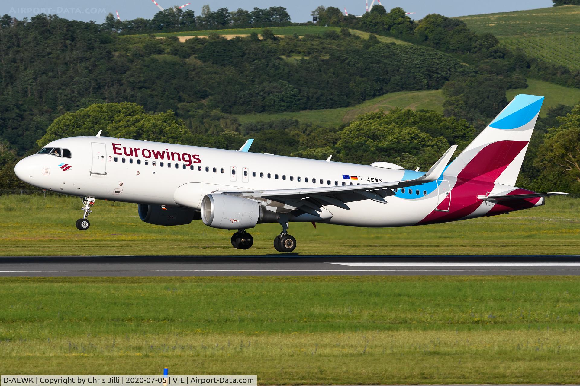 D-AEWK, 2016 Airbus A320-214 C/N 7261, Eurowings