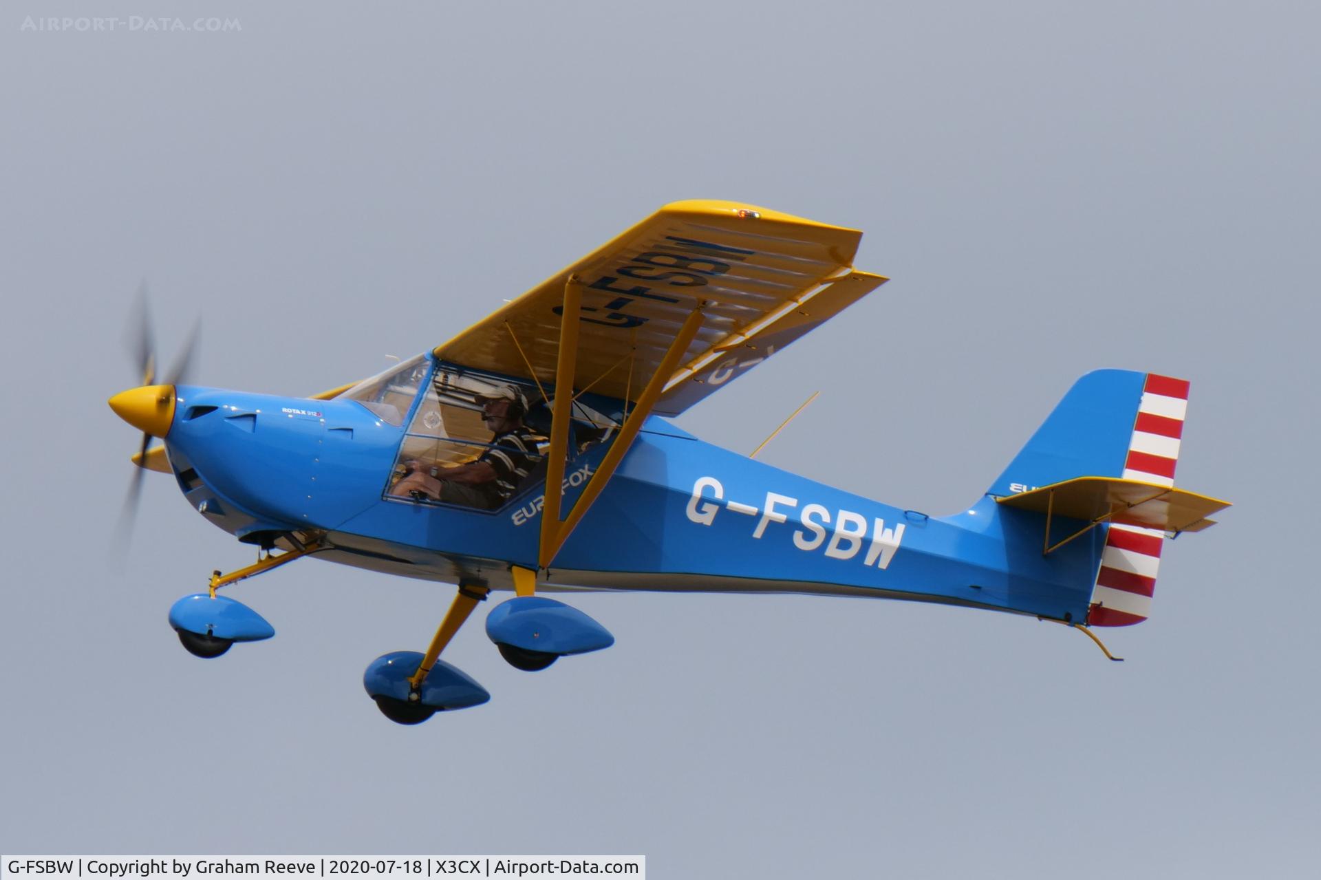 G-FSBW, 2015 Aeropro Eurofox 912S C/N BMAA/HB/678, Departing from Northrepps.