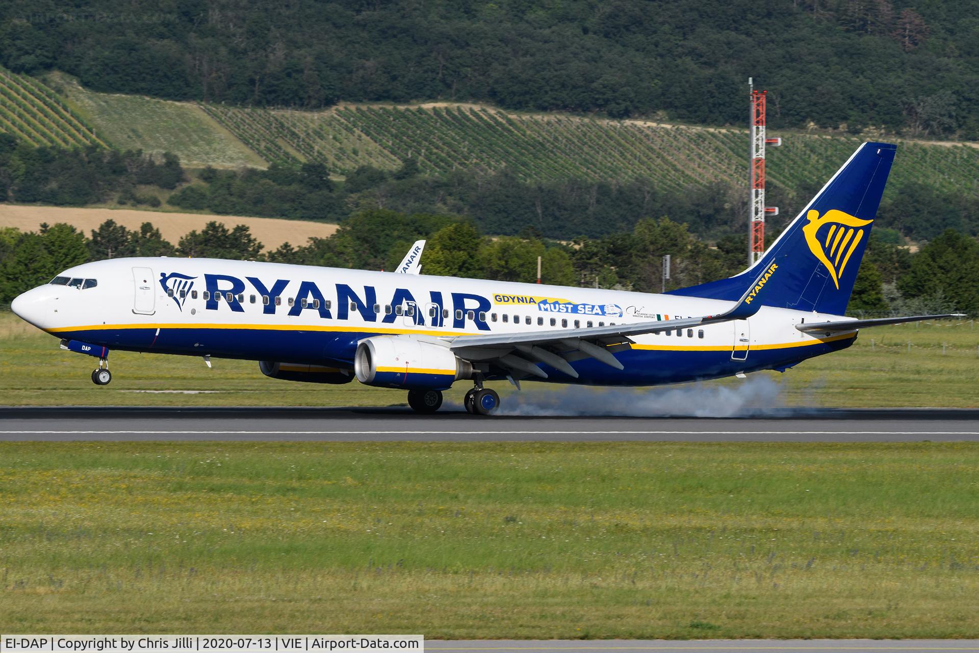 EI-DAP, 2003 Boeing 737-8AS C/N 33551, Ryanair