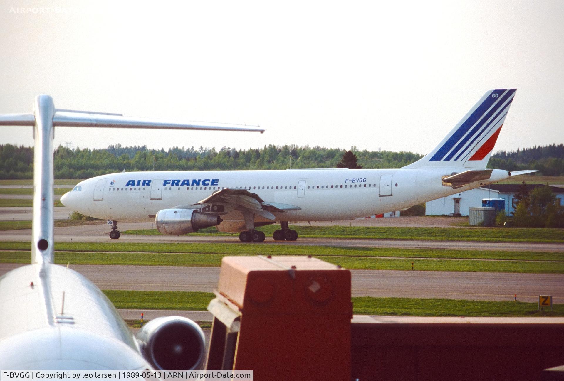 F-BVGG, 1975 Airbus A300B4-203 C/N 019, Arlanda Stockholm 13.5.1989