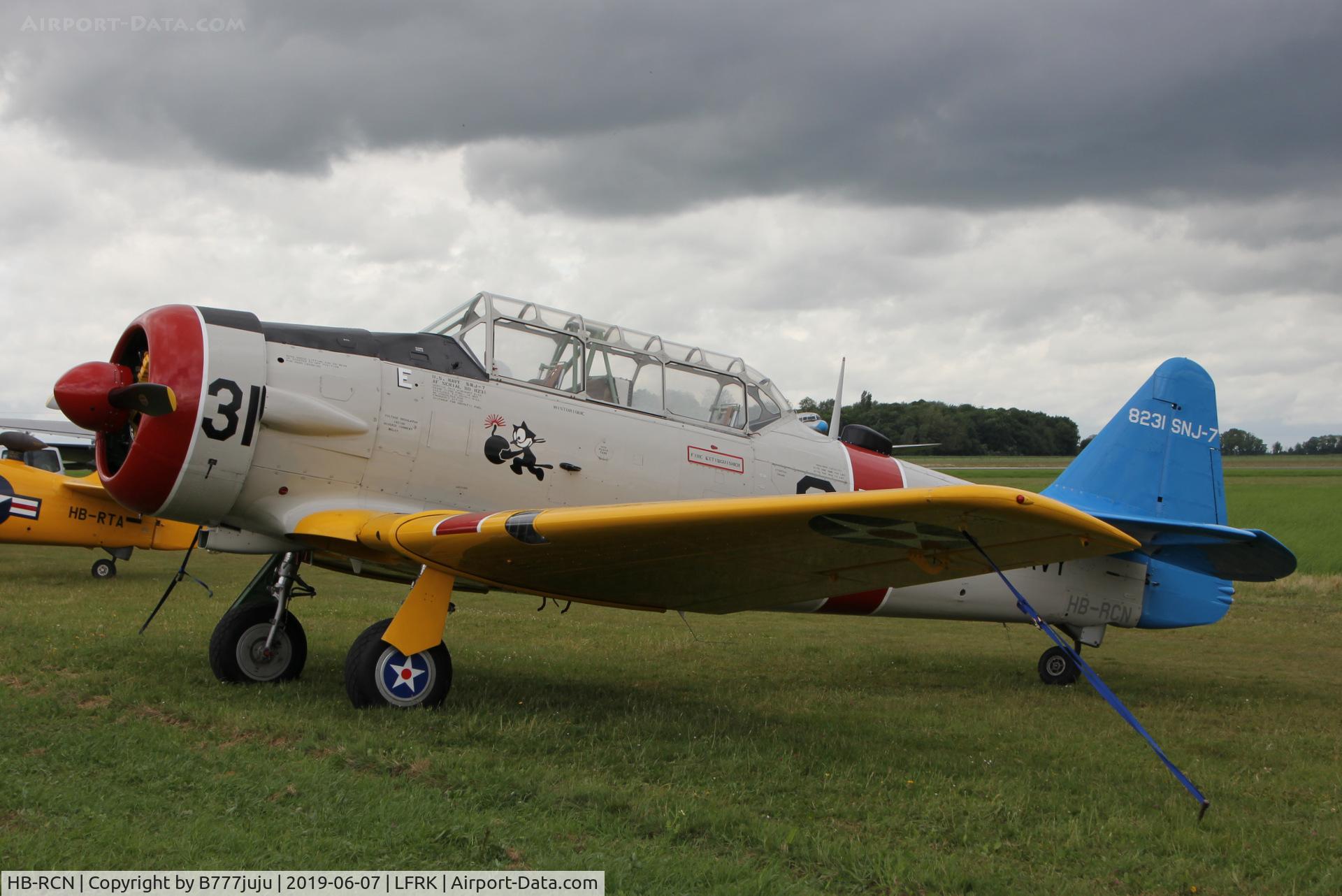 HB-RCN, 1952 North American T-6G Texan C/N 197-035, for 75 D-Day anniversary