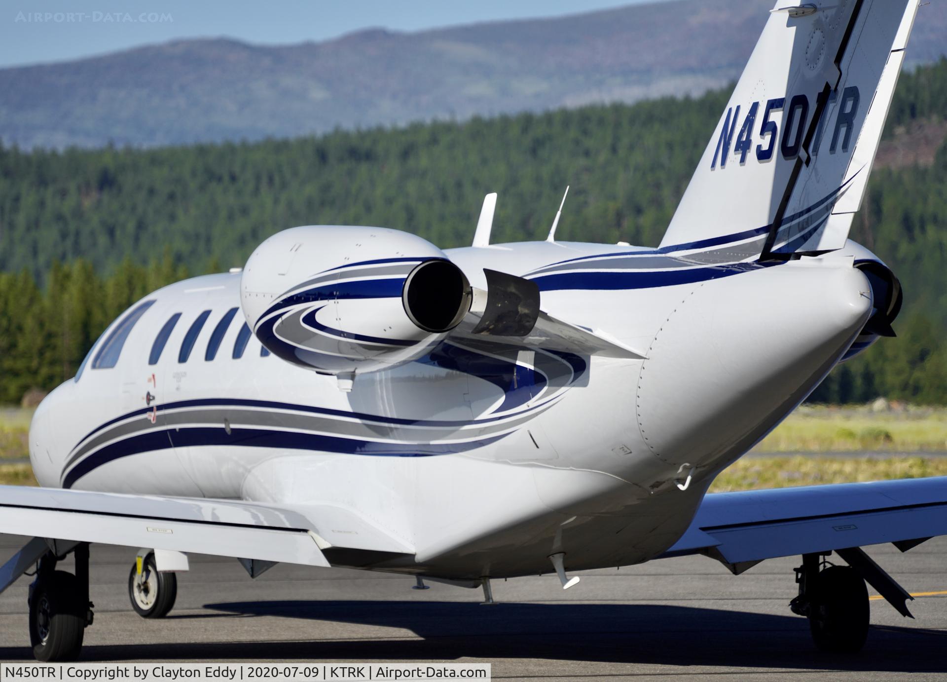 N450TR, 2005 Cessna 525A CitationJet CJ2 C/N 525A0227, Truckee Airport California 2020.