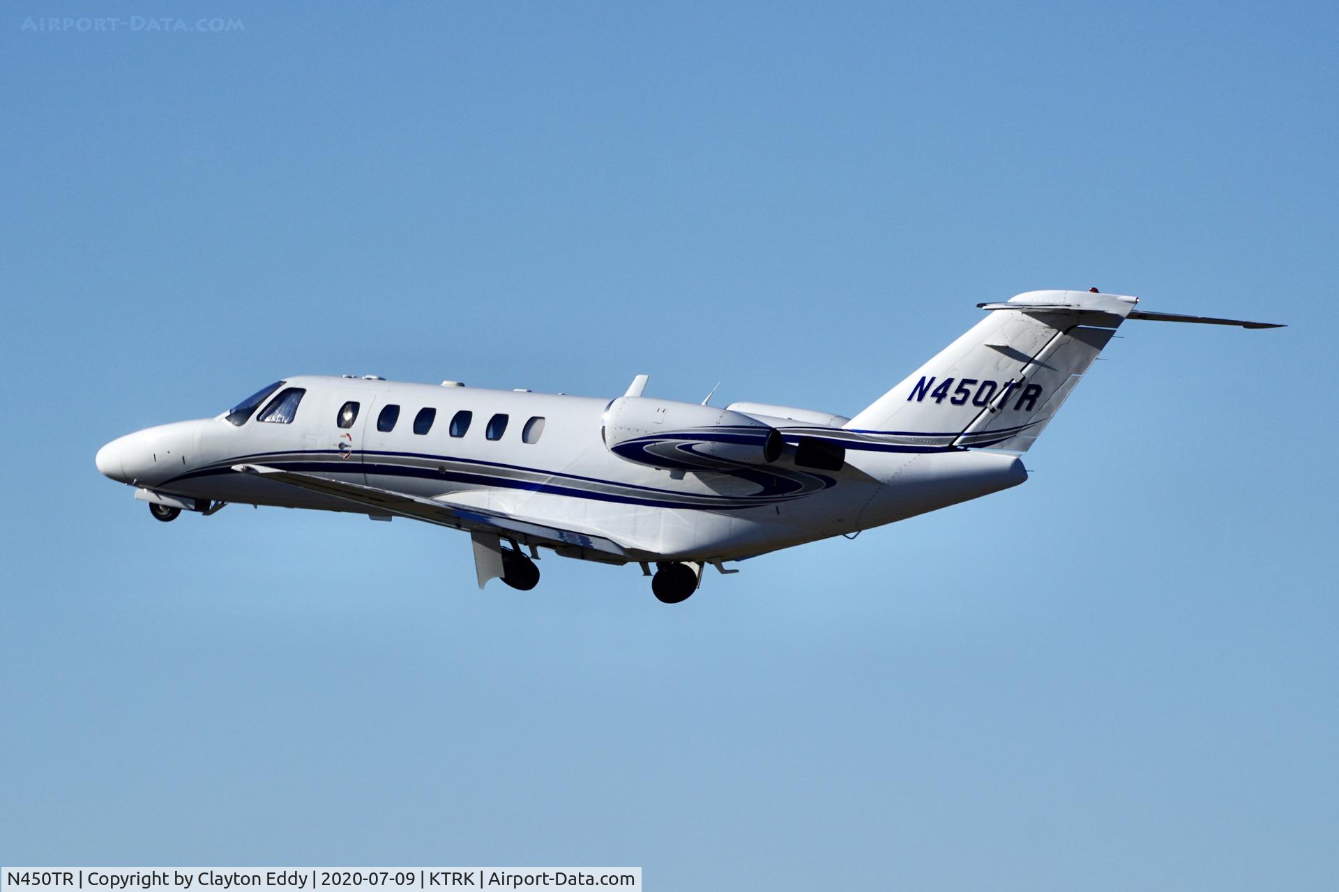 N450TR, 2005 Cessna 525A CitationJet CJ2 C/N 525A0227, Truckee Airport California 2020.