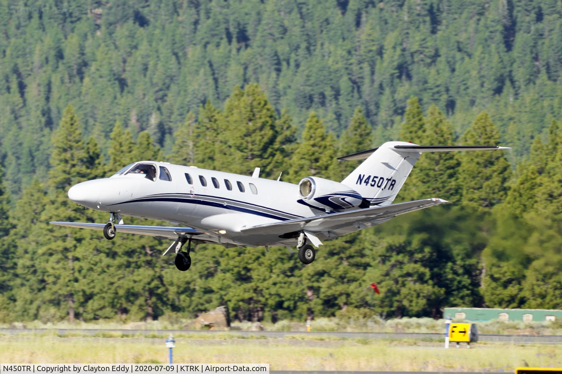 N450TR, 2005 Cessna 525A CitationJet CJ2 C/N 525A0227, Truckee Airport California 2020.