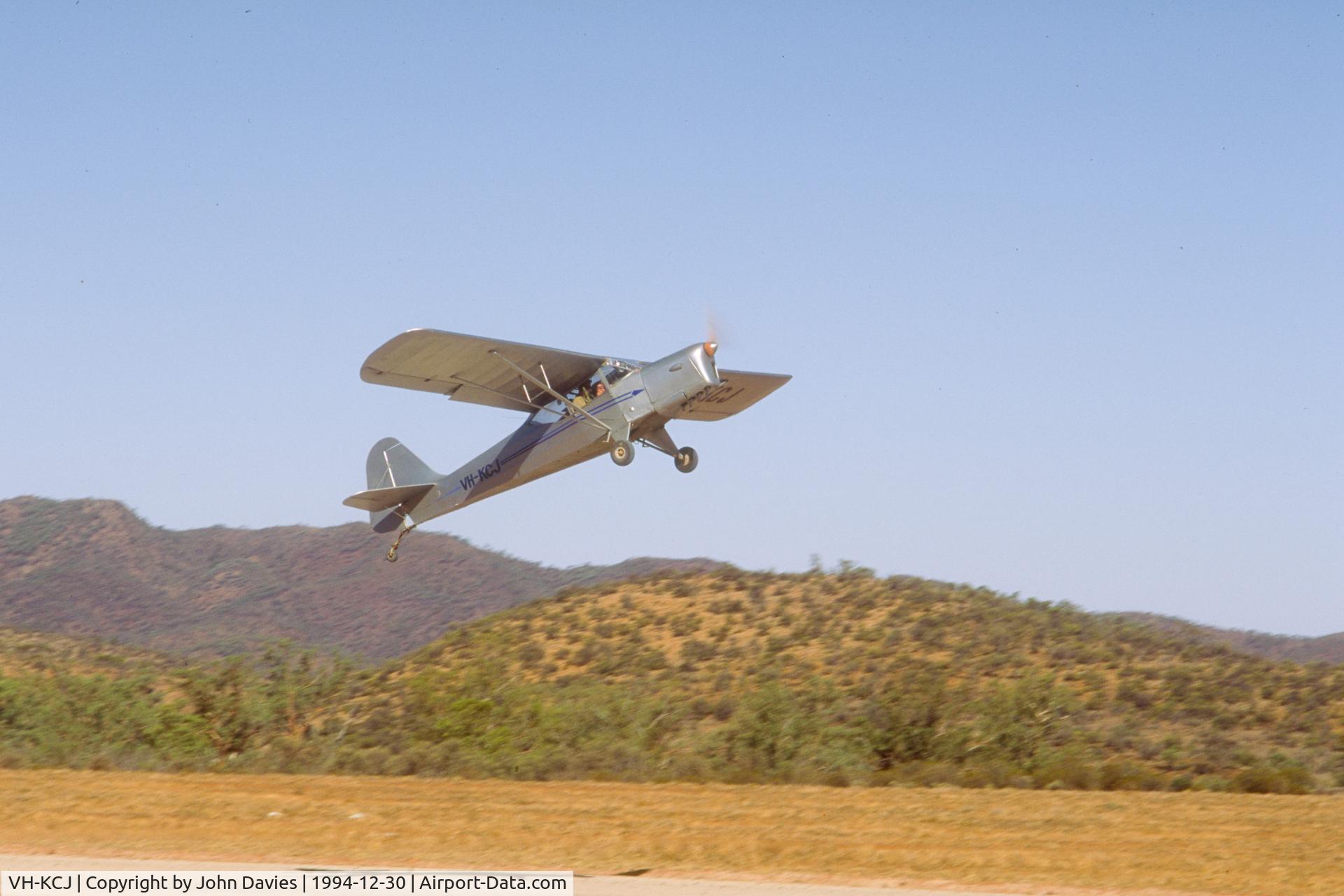 VH-KCJ, 1956 Auster J-1N Alpha C/N 3356, This was taken in Arkaroola on 30th December 1994 when I went flying with Dugg Sprig (the owner). I'd just flown him from Leigh Creek so he took my up to thank me.