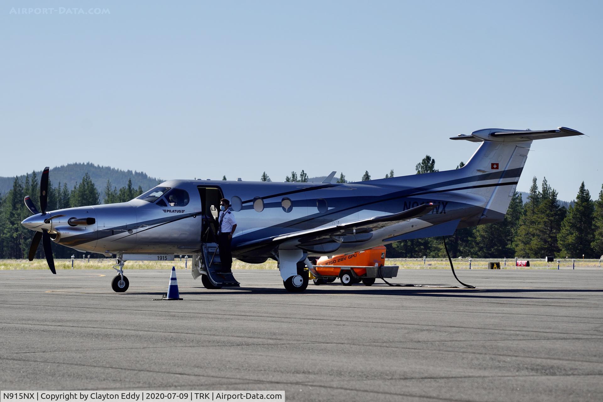 N915NX, 2019 Pilatus PC-12/47E C/N 1815, Truckee Airport California 2020.