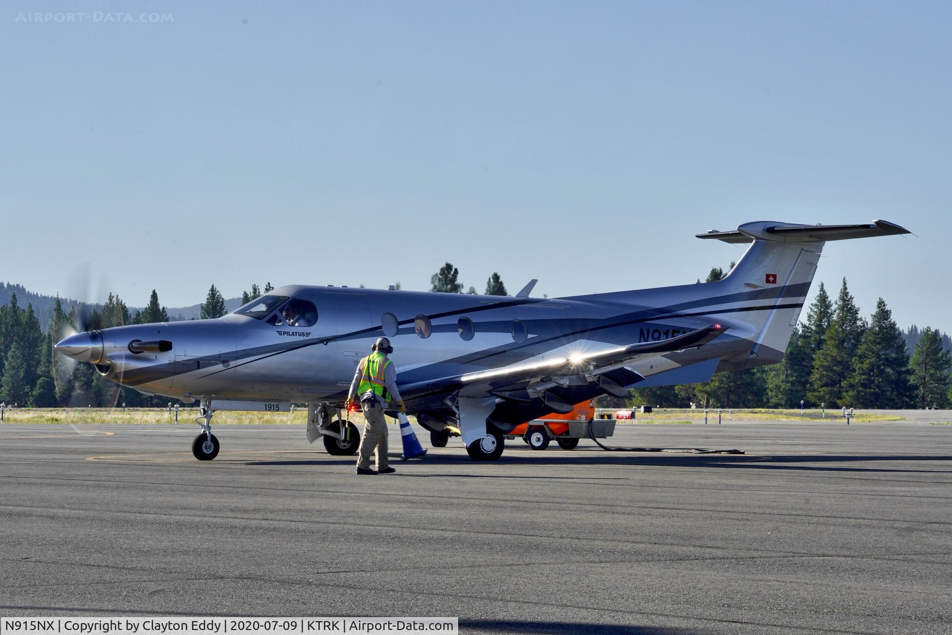 N915NX, 2019 Pilatus PC-12/47E C/N 1815, Truckee Airport California 2020.