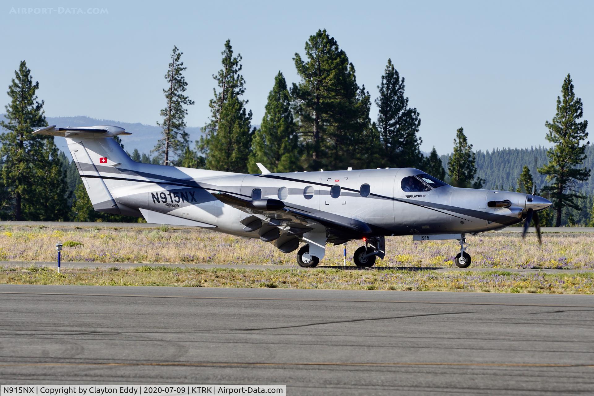 N915NX, 2019 Pilatus PC-12/47E C/N 1815, Truckee Airport California 2020.