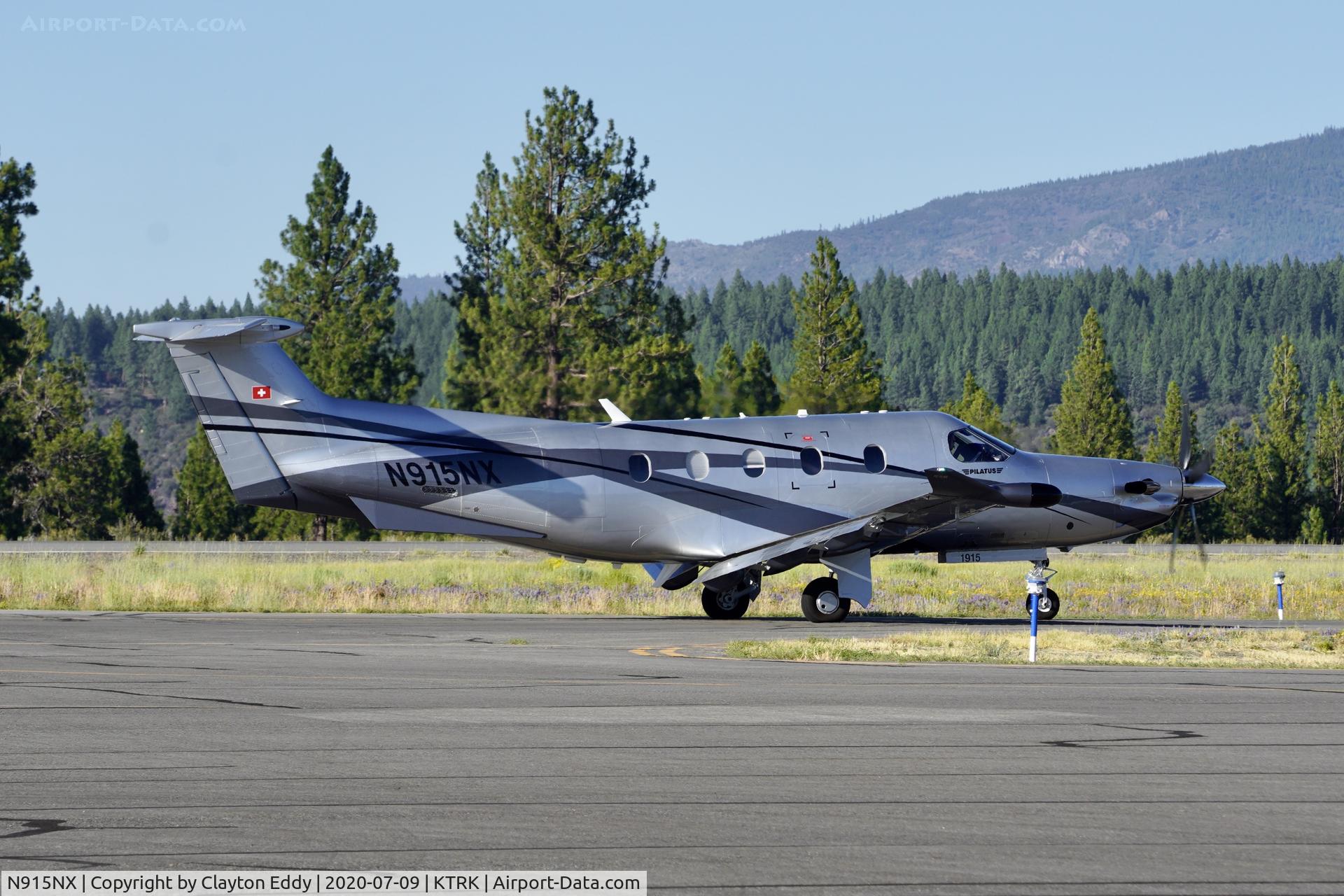 N915NX, 2019 Pilatus PC-12/47E C/N 1815, Truckee Airport California 2020.