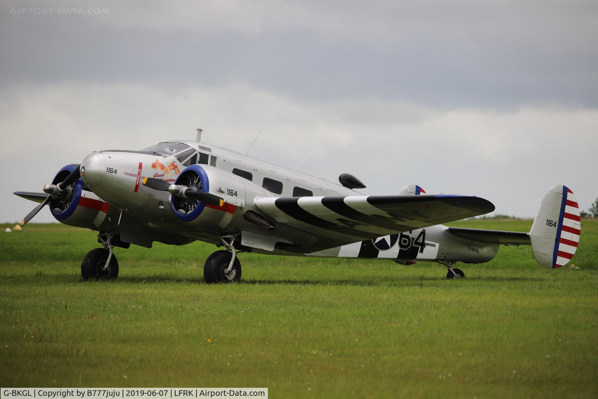 G-BKGL, 1952 Beech Expeditor 3TM C/N CA-164 (A-764), for 75 D-Day anniversary