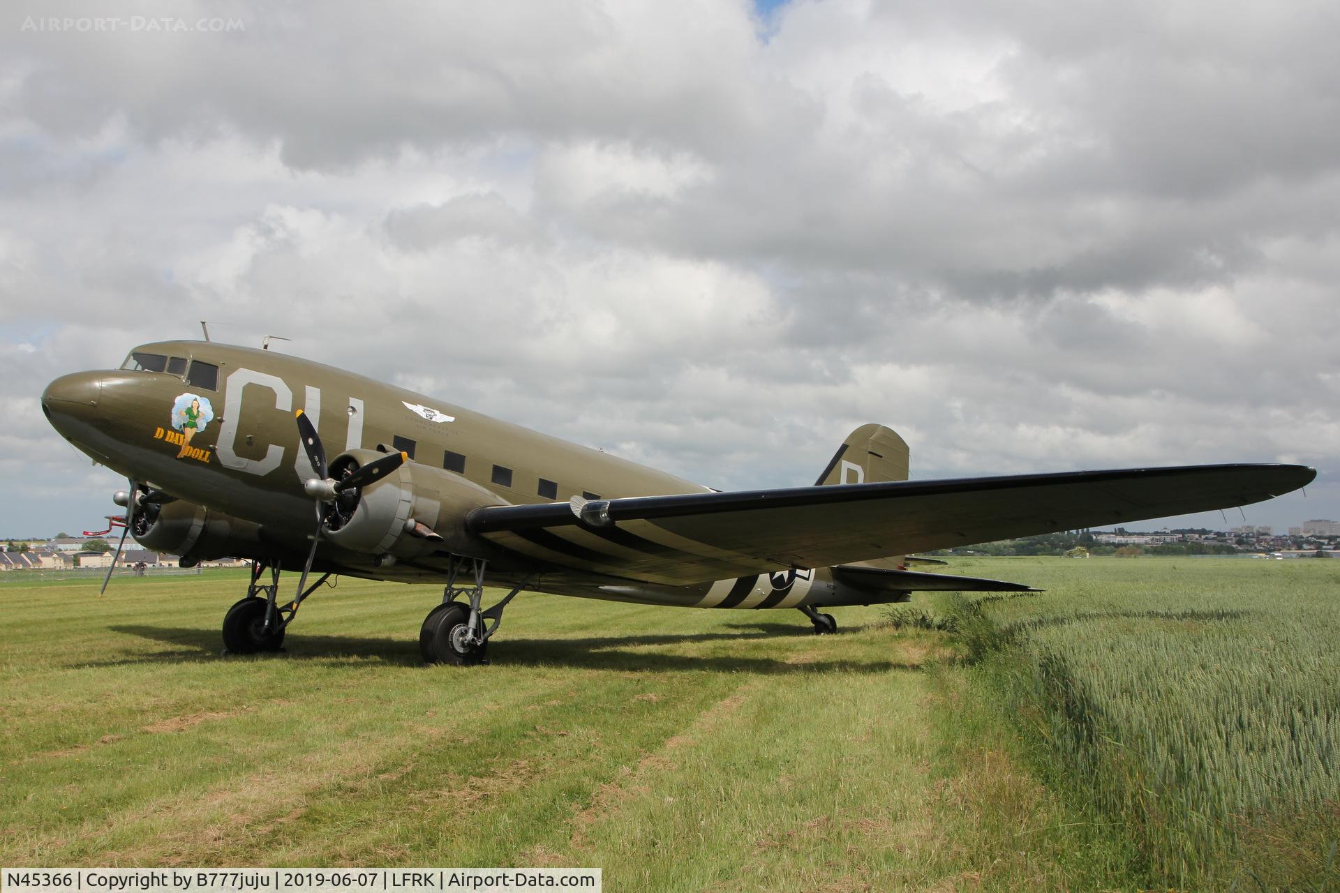 N45366, 1943 Douglas C-53D-DO Skytrooper (DC-3A) C/N 11757, for 75 D-Day anniversary