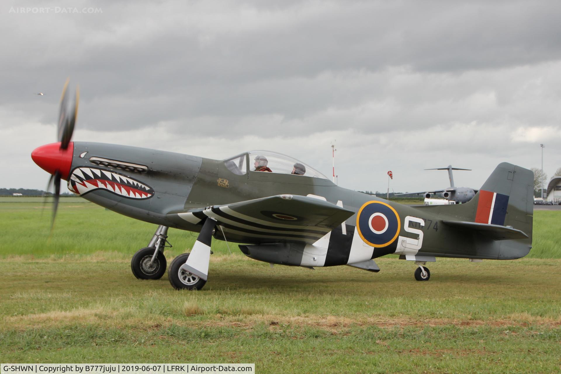 G-SHWN, 1944 North American P-51D Mustang C/N 122-40417, for 75 D-Day anniversary