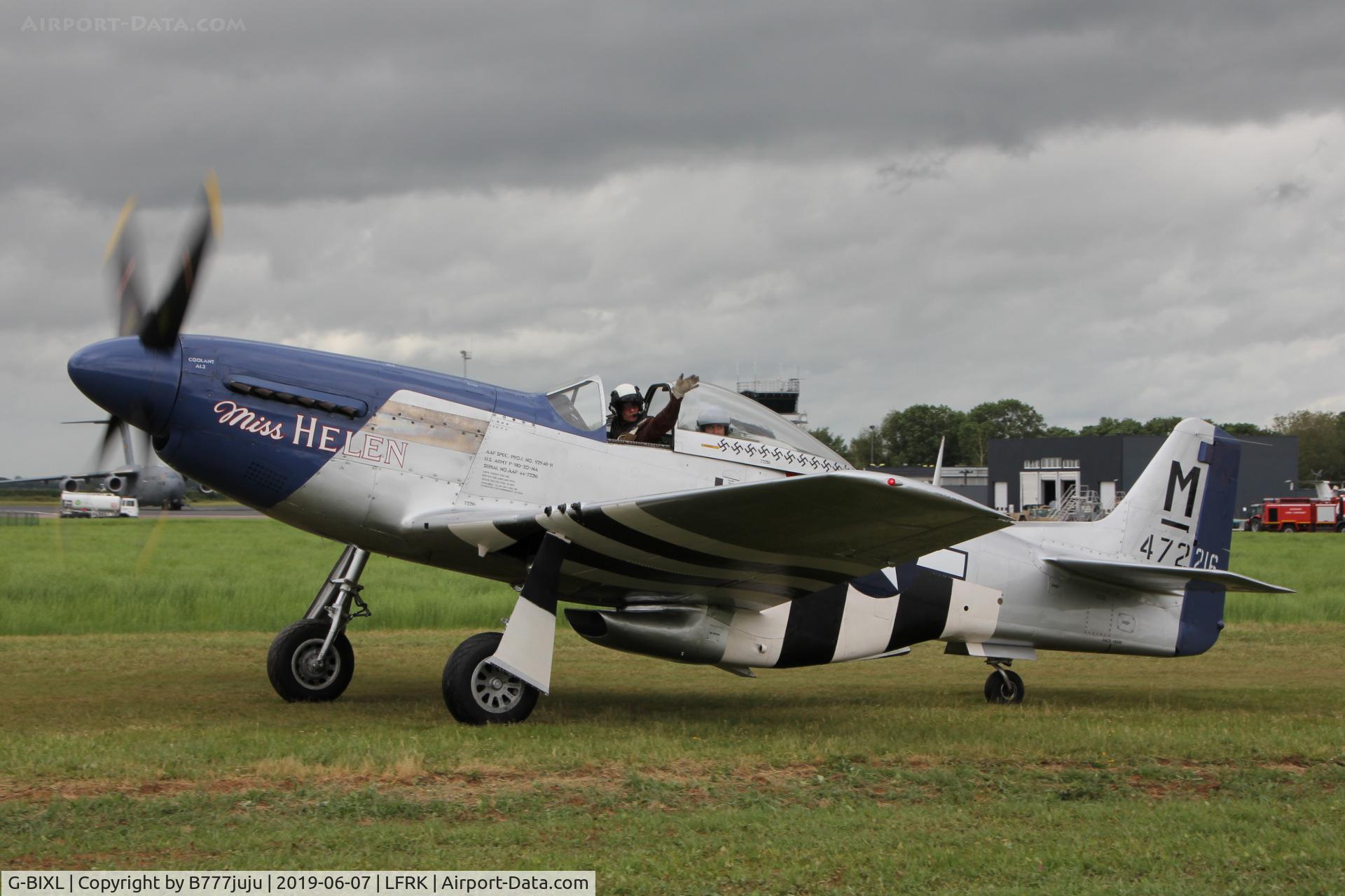G-BIXL, 1944 North American P-51D Mustang C/N 122-38675, for 75 D-Day anniversary