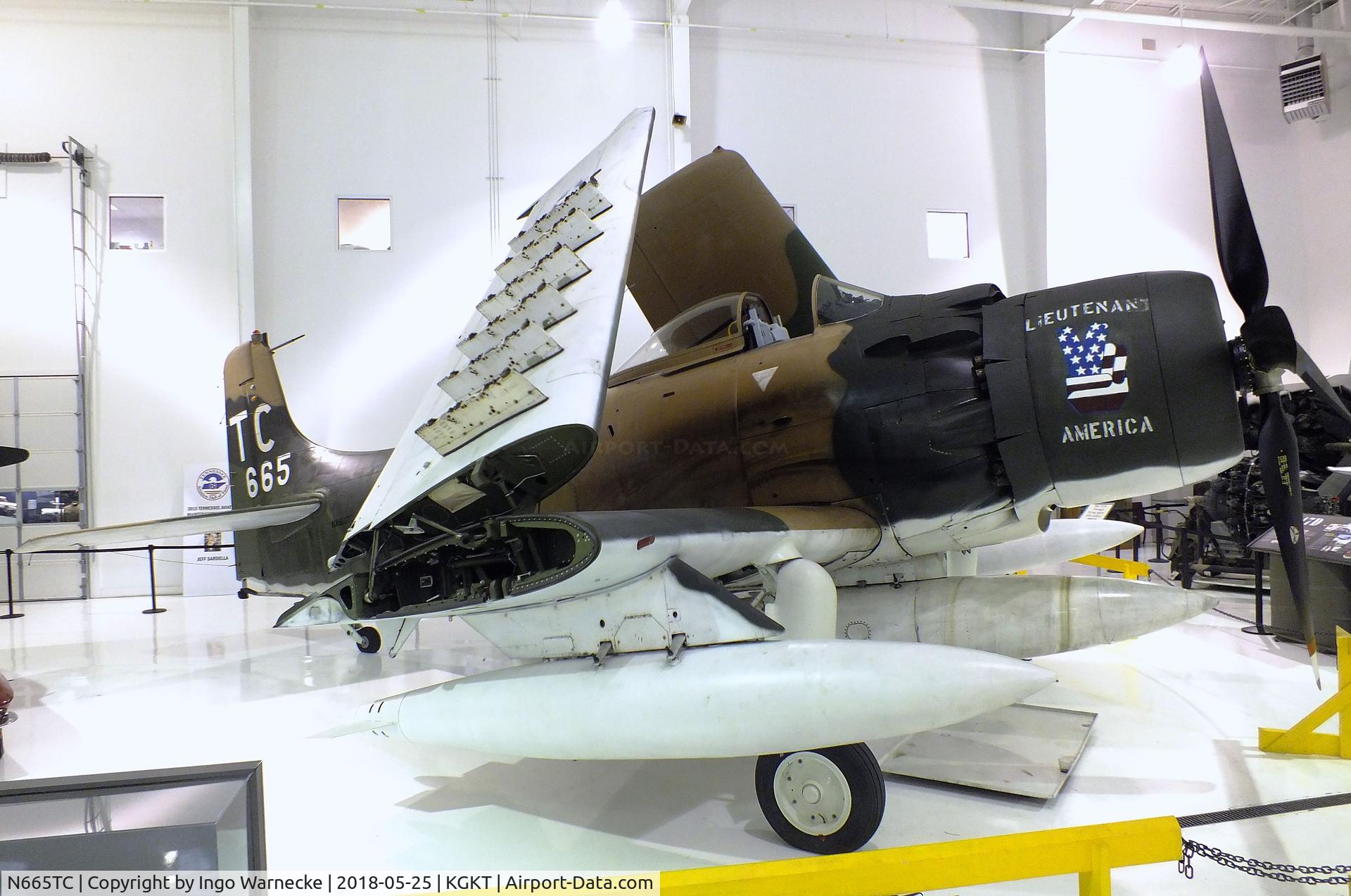 N665TC, Douglas AD-6 Skyraider C/N 10897, Douglas AD-6 (A-1H) Skyraider at the Tennessee Museum of Aviation, Sevierville TN