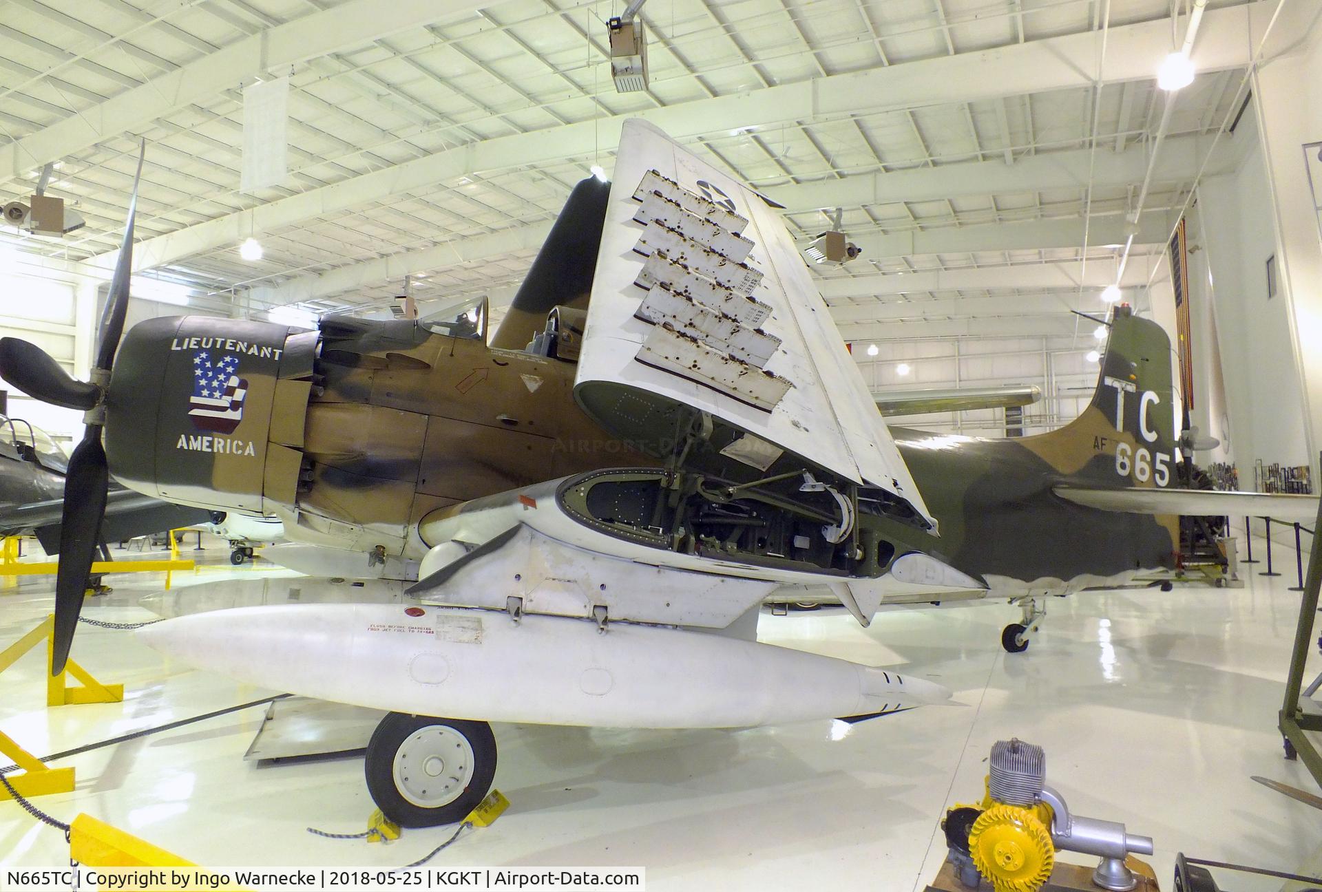 N665TC, Douglas AD-6 Skyraider C/N 10897, Douglas AD-6 (A-1H) Skyraider at the Tennessee Museum of Aviation, Sevierville TN