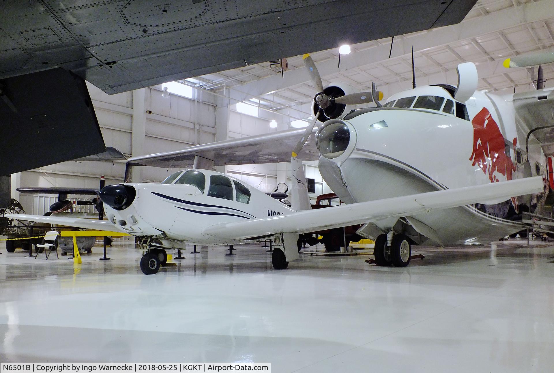 N6501B, 1957 Mooney M20 C/N 1168, Mooney M20 (minus propeller) at the Tennessee Museum of Aviation, Sevierville TN