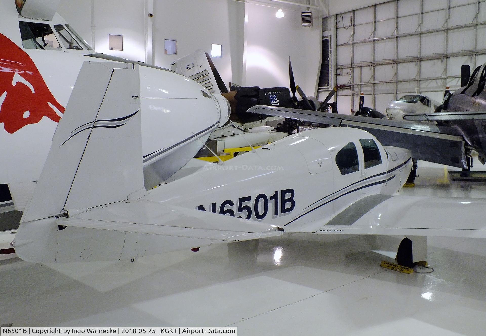 N6501B, 1957 Mooney M20 C/N 1168, Mooney M20 (minus propeller) at the Tennessee Museum of Aviation, Sevierville TN