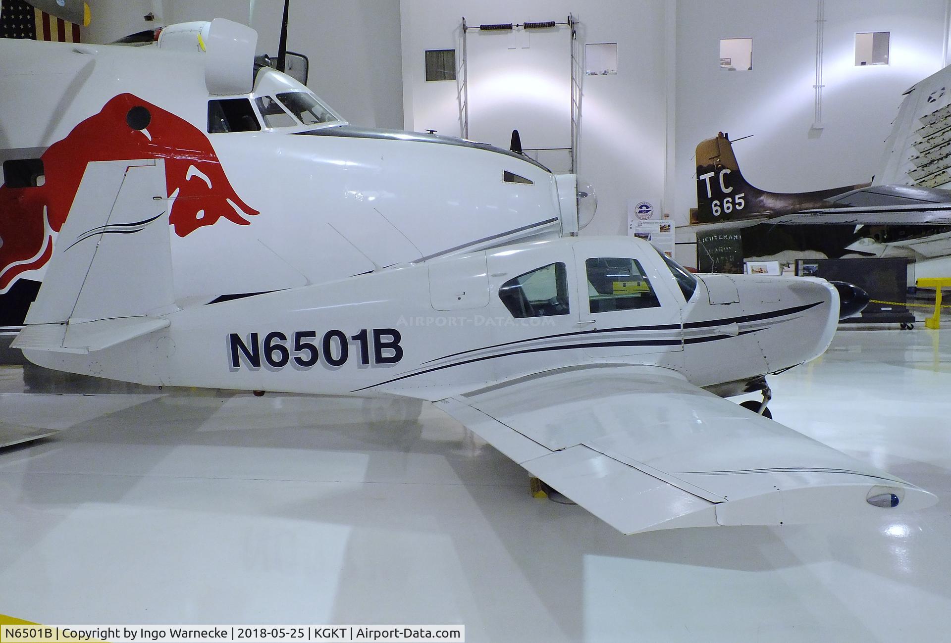 N6501B, 1957 Mooney M20 C/N 1168, Mooney M20 (minus propeller) at the Tennessee Museum of Aviation, Sevierville TN