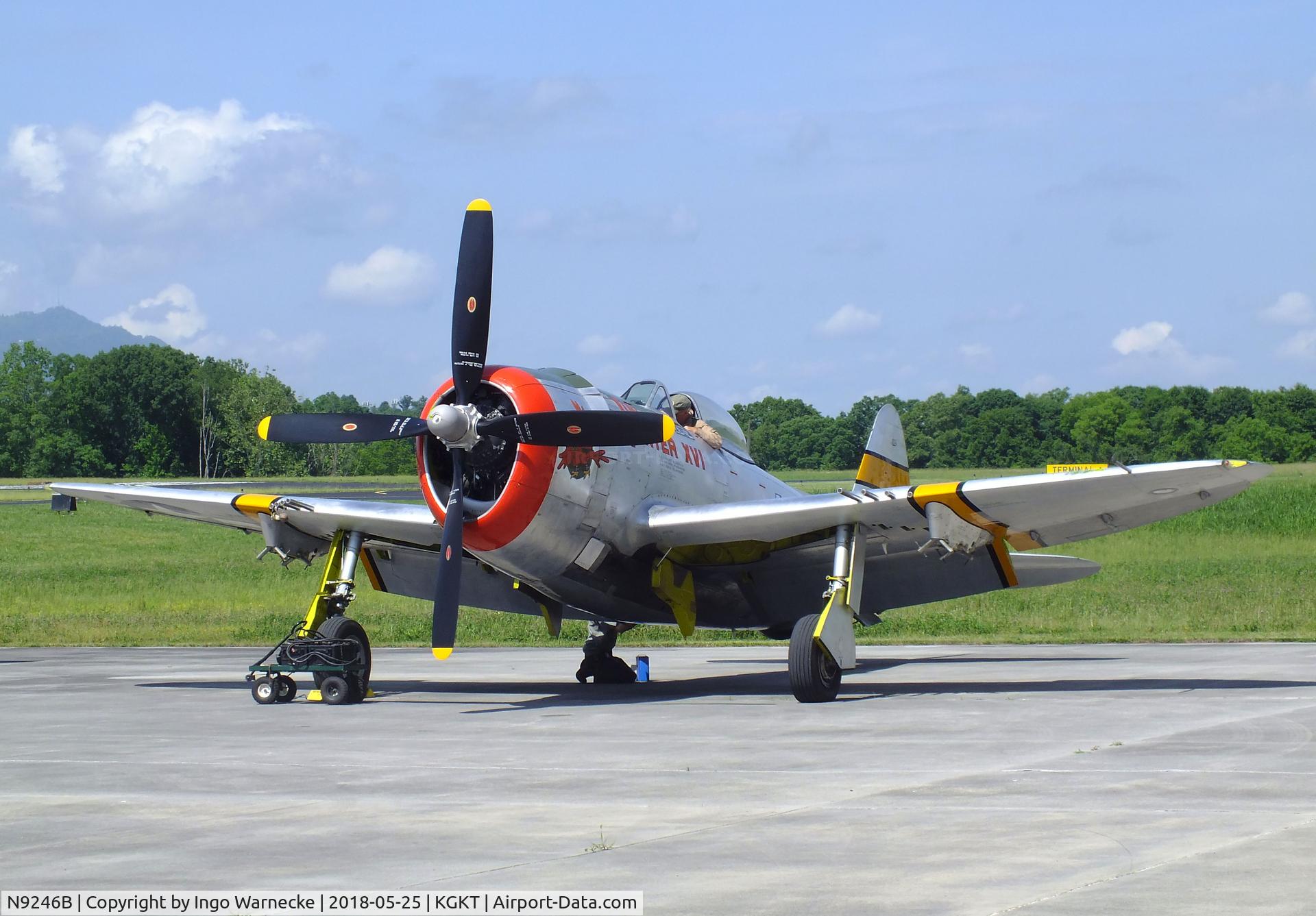 N9246B, 1944 Republic P-47D Thunderbolt C/N 339-55605, Republic P-47D Thunderbolt at the Tennessee Museum of Aviation, Sevierville TN