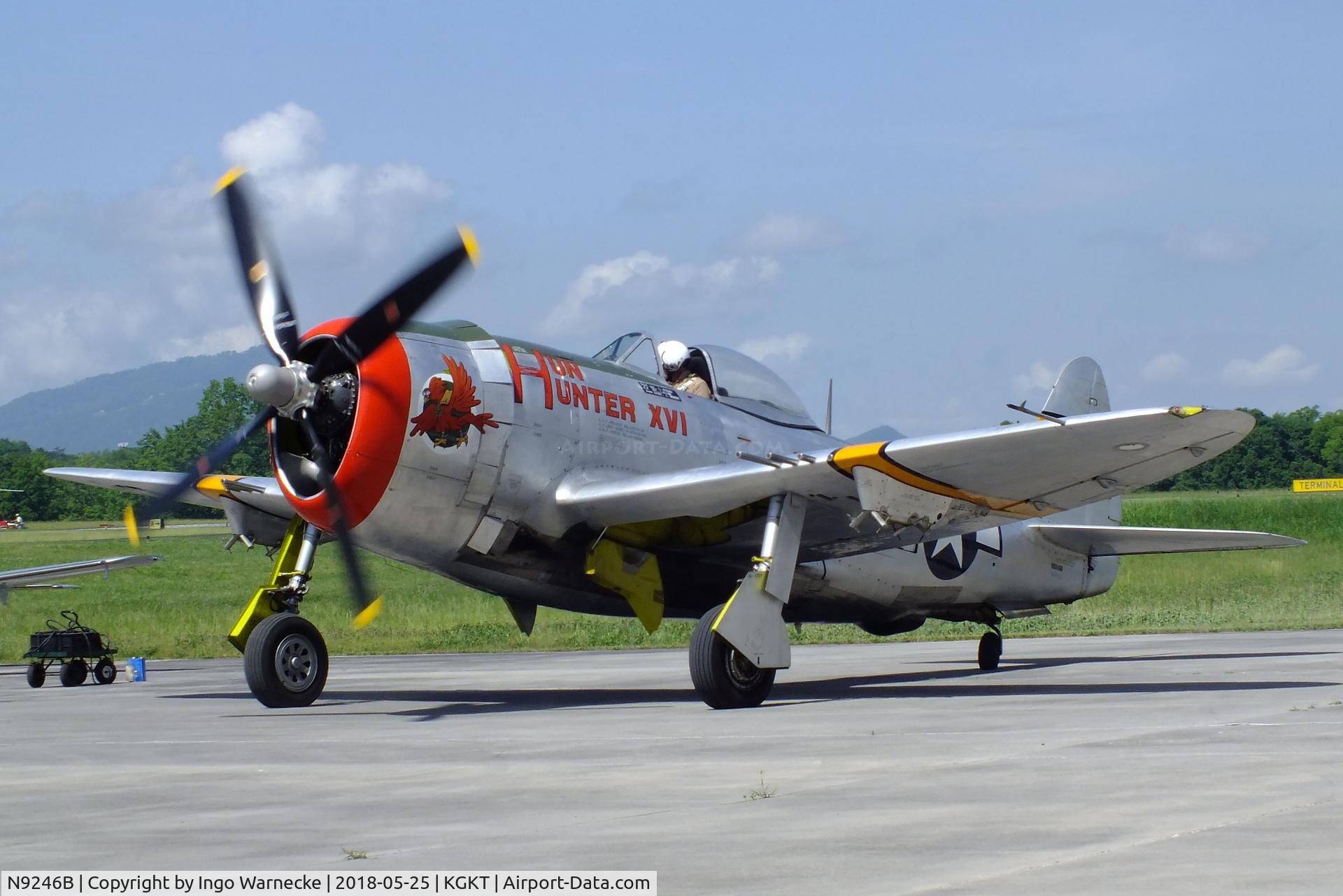N9246B, 1944 Republic P-47D Thunderbolt C/N 339-55605, Republic P-47D Thunderbolt at the Tennessee Museum of Aviation, Sevierville TN