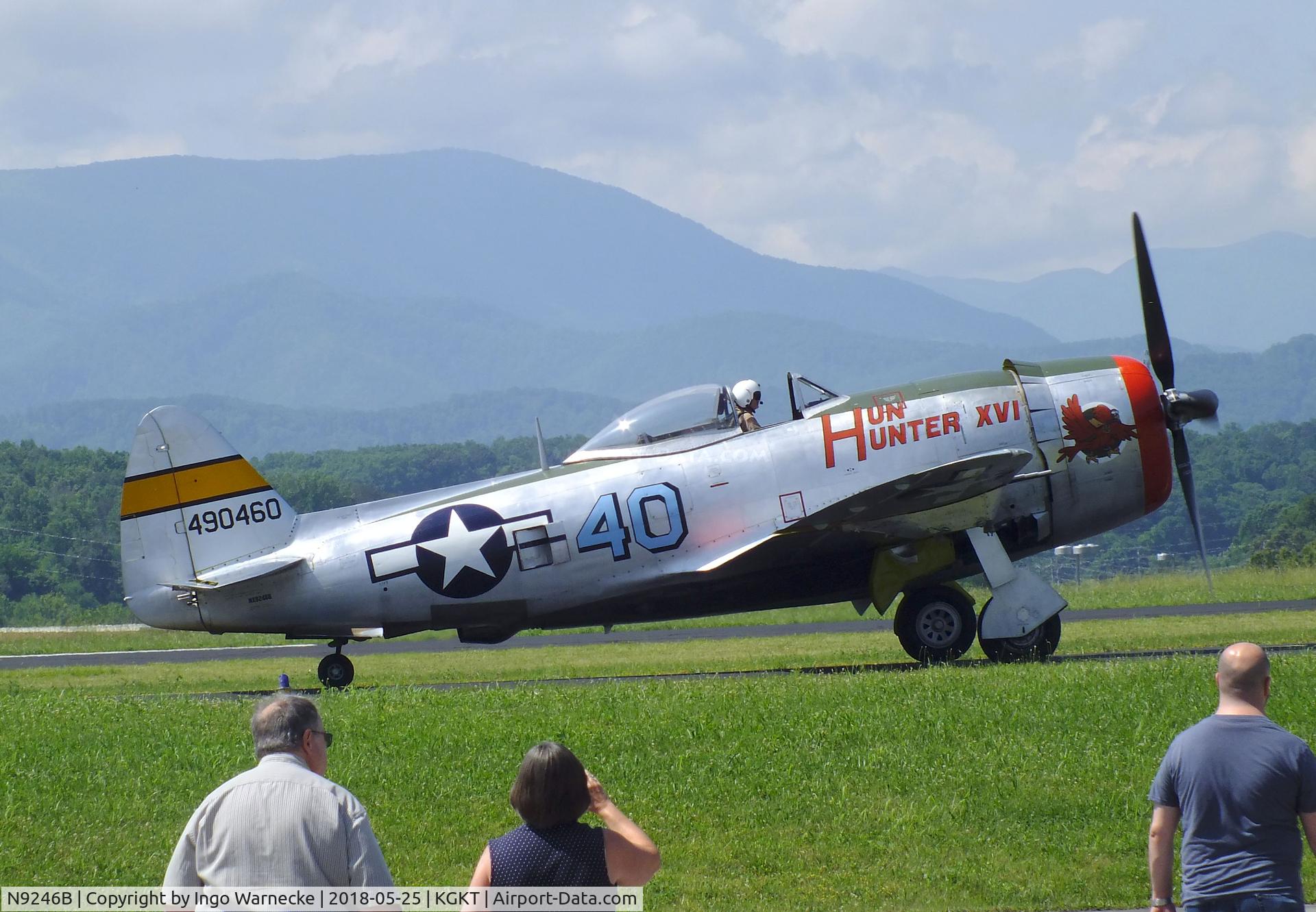 N9246B, 1944 Republic P-47D Thunderbolt C/N 339-55605, Republic P-47D Thunderbolt at the Tennessee Museum of Aviation, Sevierville TN