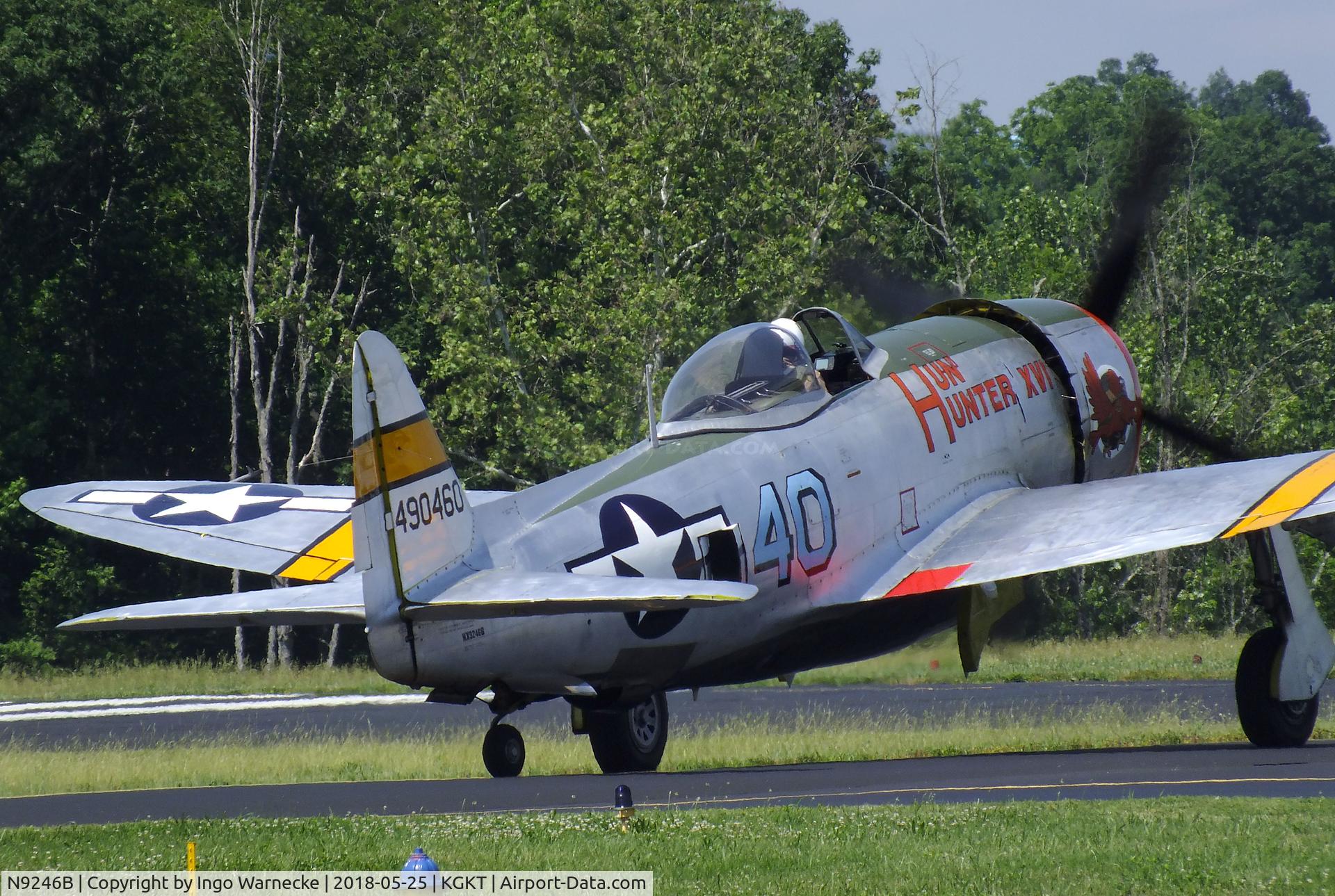 N9246B, 1944 Republic P-47D Thunderbolt C/N 339-55605, Republic P-47D Thunderbolt at the Tennessee Museum of Aviation, Sevierville TN