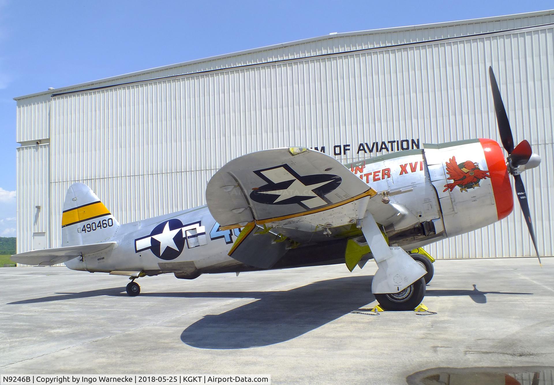 N9246B, 1944 Republic P-47D Thunderbolt C/N 339-55605, Republic P-47D Thunderbolt at the Tennessee Museum of Aviation, Sevierville TN