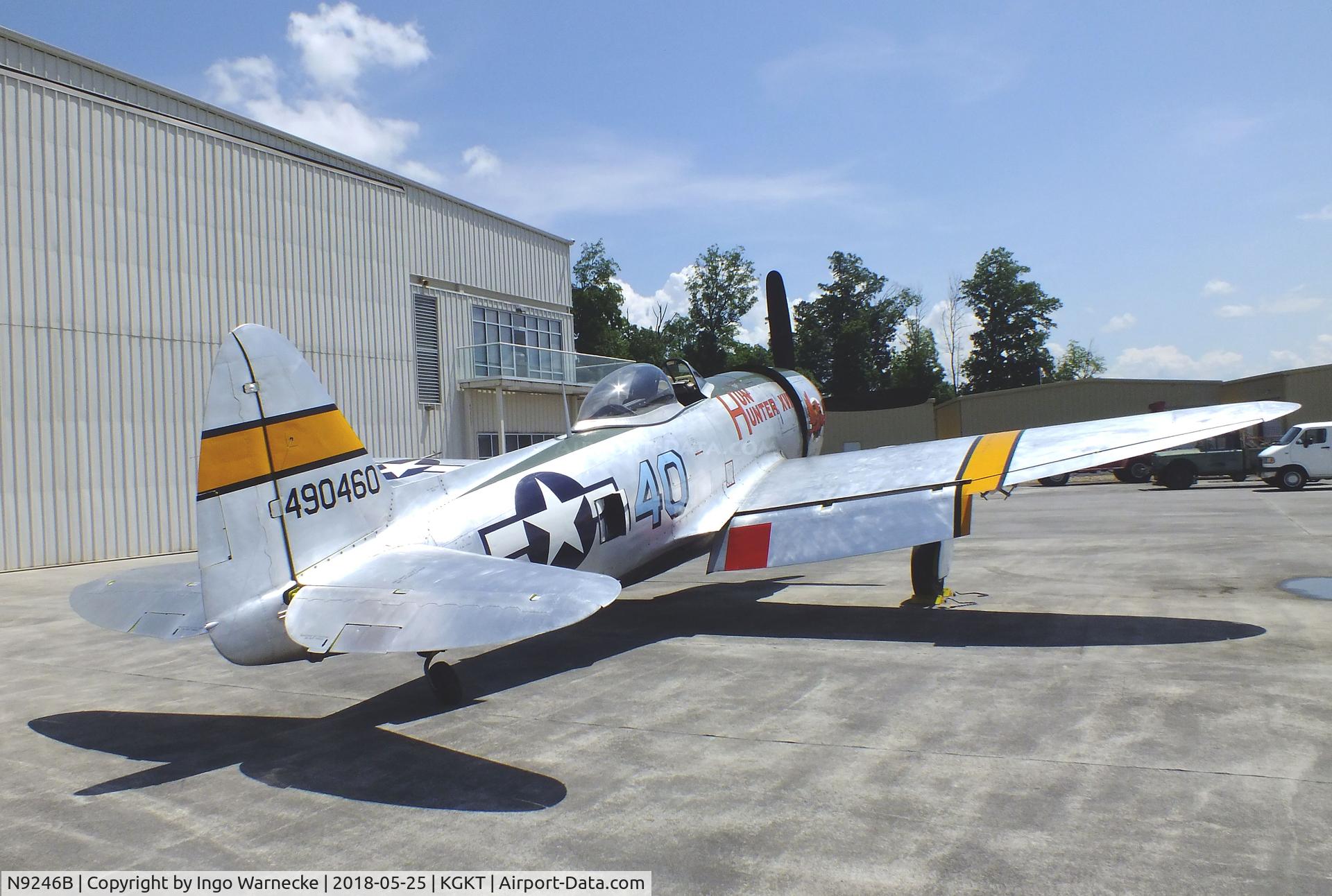 N9246B, 1944 Republic P-47D Thunderbolt C/N 339-55605, Republic P-47D Thunderbolt at the Tennessee Museum of Aviation, Sevierville TN