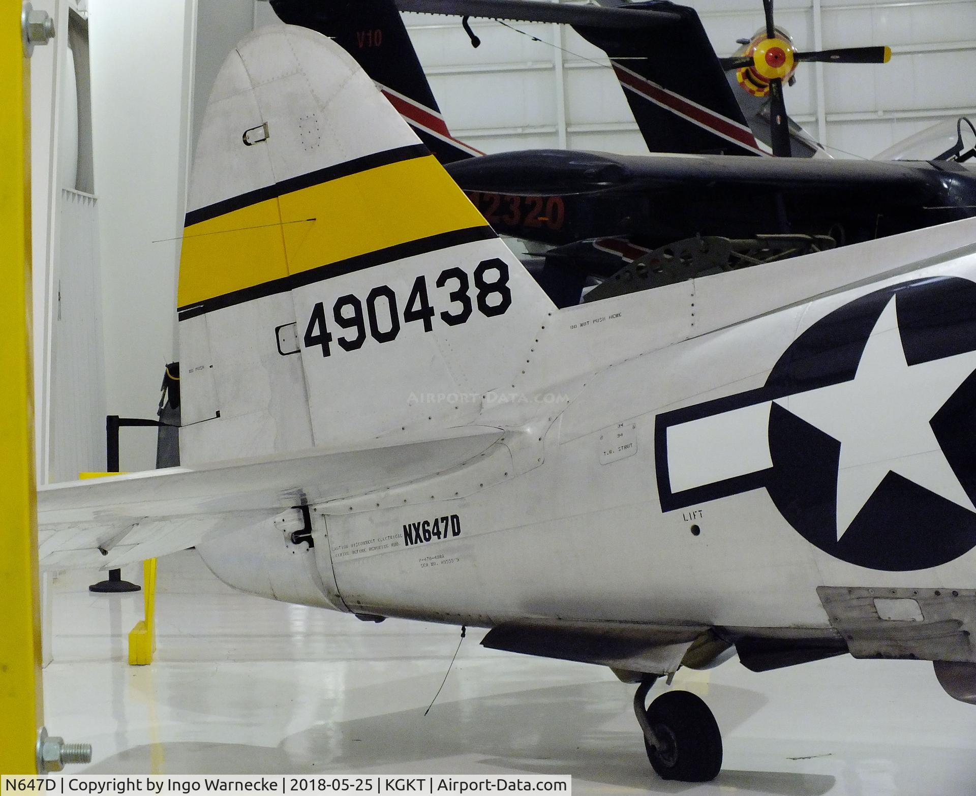 N647D, 1944 Republic P-47D Thunderbolt C/N 8955583, Republic P-47D Thunderbolt at the Tennessee Museum of Aviation, Sevierville TN