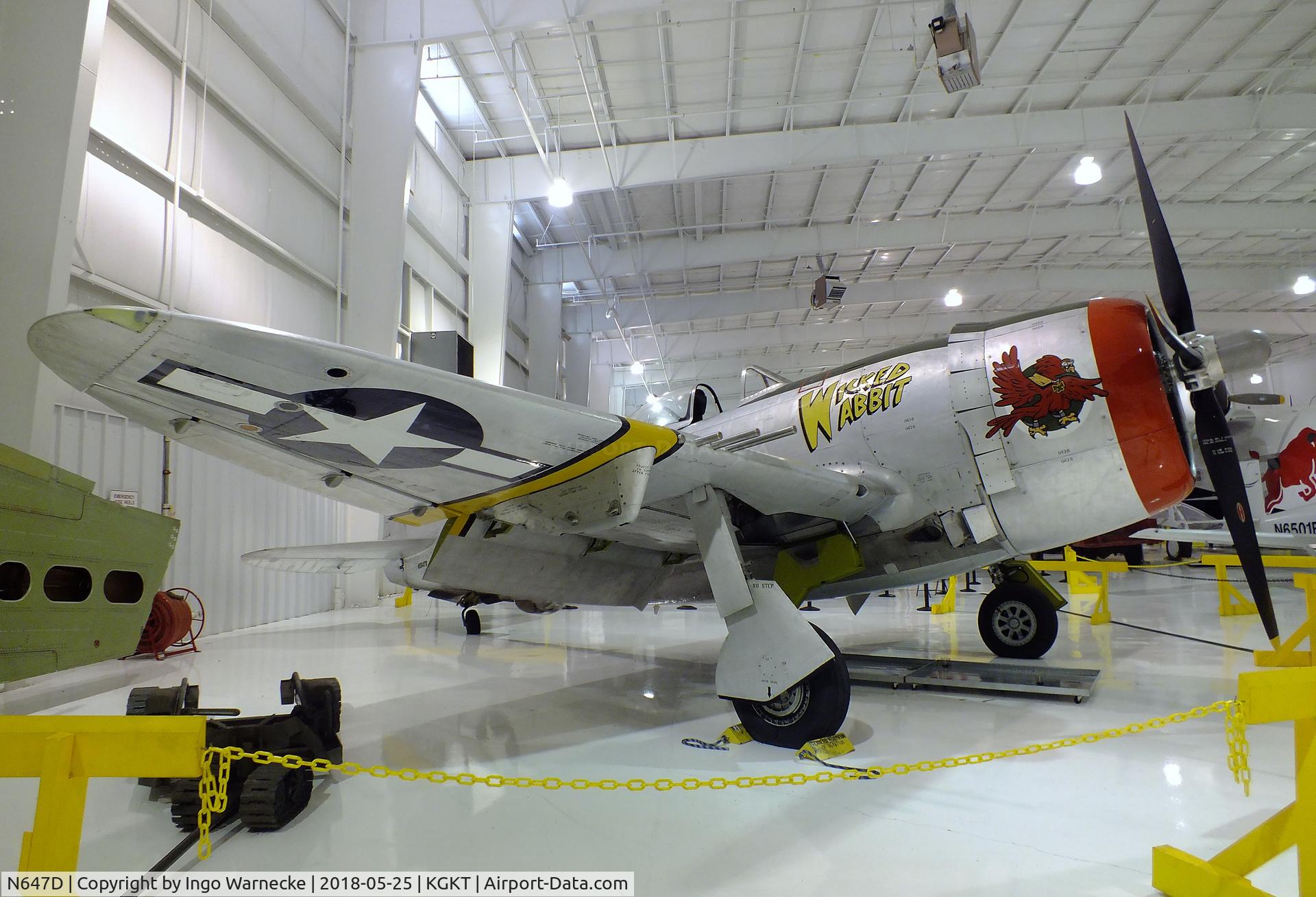 N647D, 1944 Republic P-47D Thunderbolt C/N 8955583, Republic P-47D Thunderbolt at the Tennessee Museum of Aviation, Sevierville TN