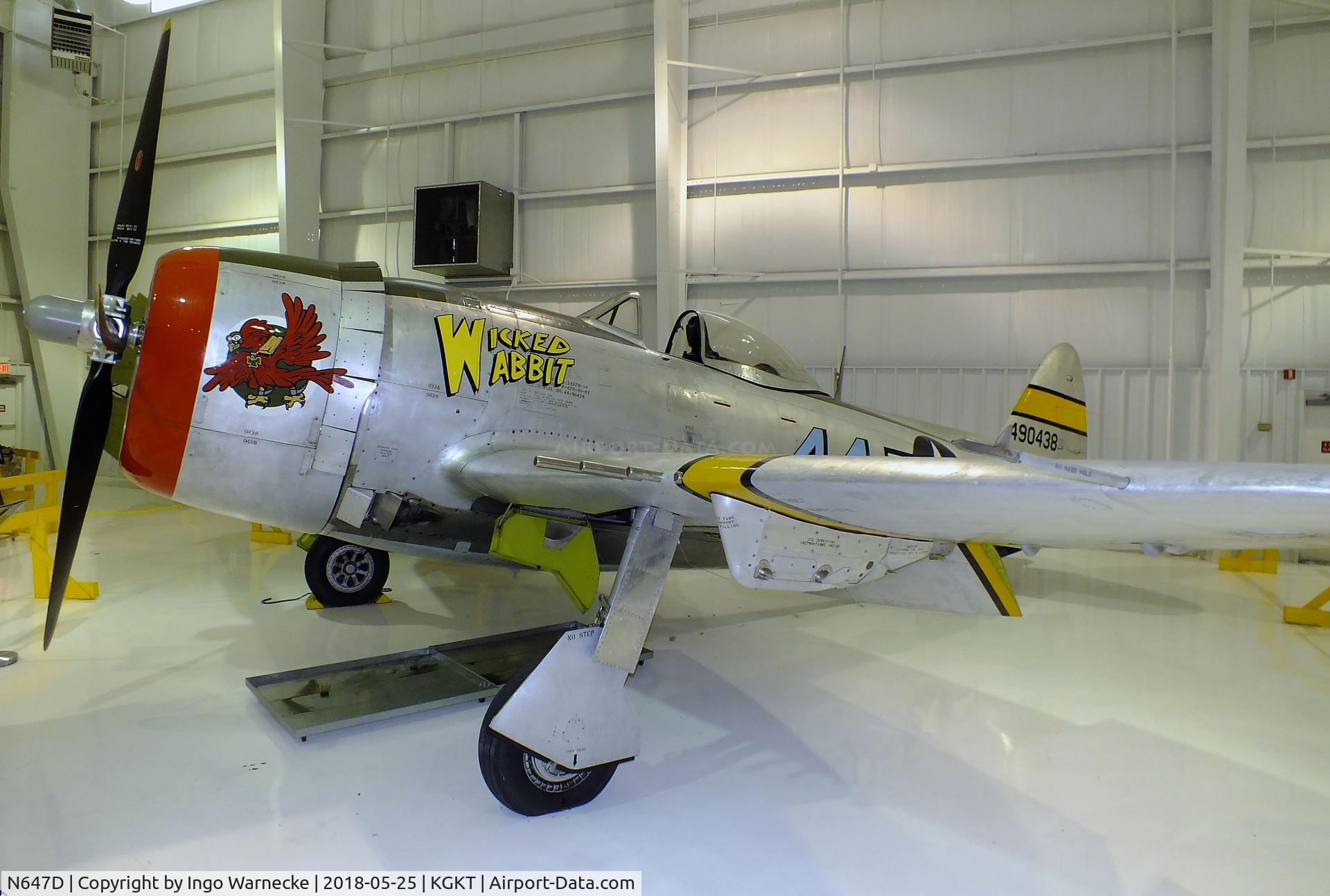 N647D, 1944 Republic P-47D Thunderbolt C/N 8955583, Republic P-47D Thunderbolt at the Tennessee Museum of Aviation, Sevierville TN
